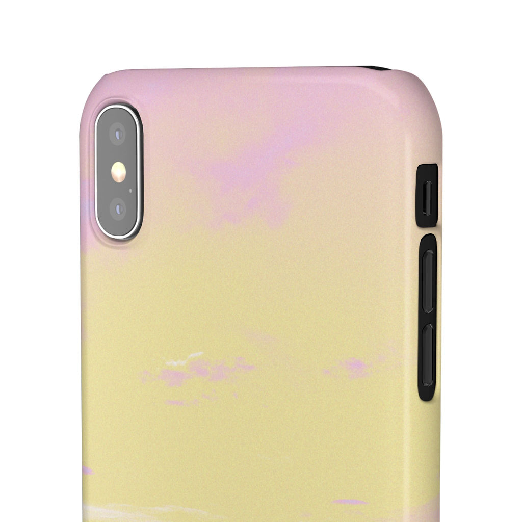 Pastel Lavender Field Phone Case — Sunset Sky Snap Case