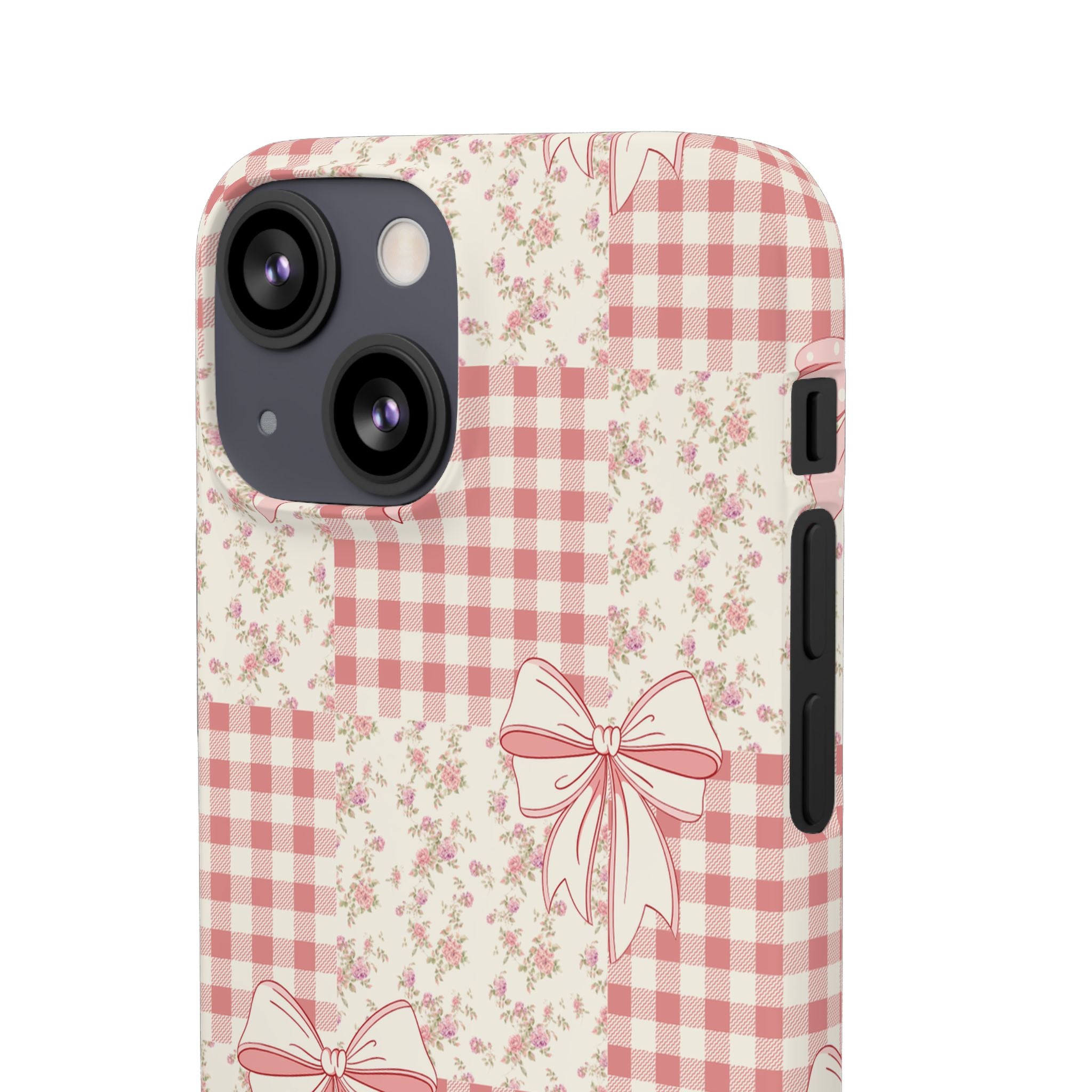 Pink Bow Patchwork Case
