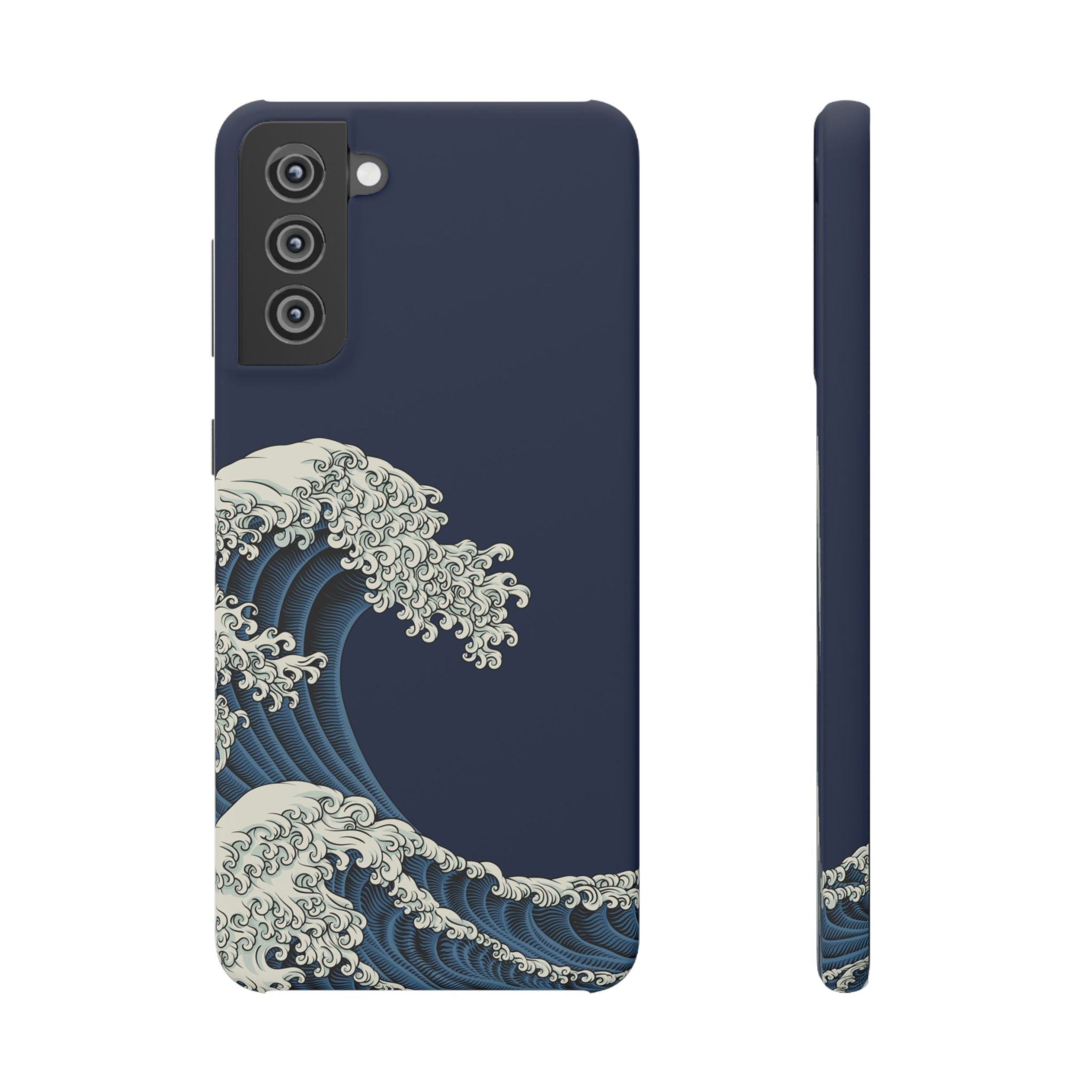 Phone Case — 'Go with the Flow' Wave Design
