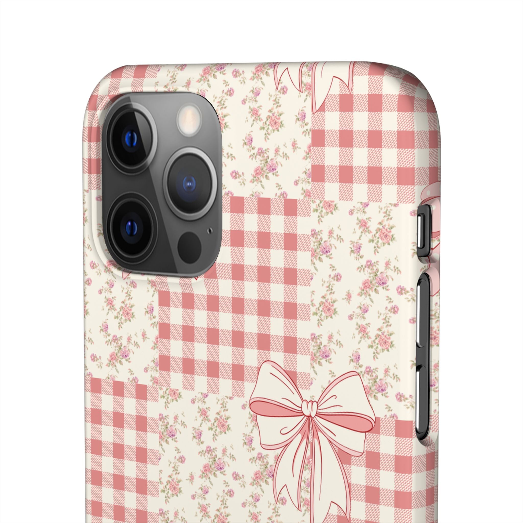 Pink Bow Patchwork Case