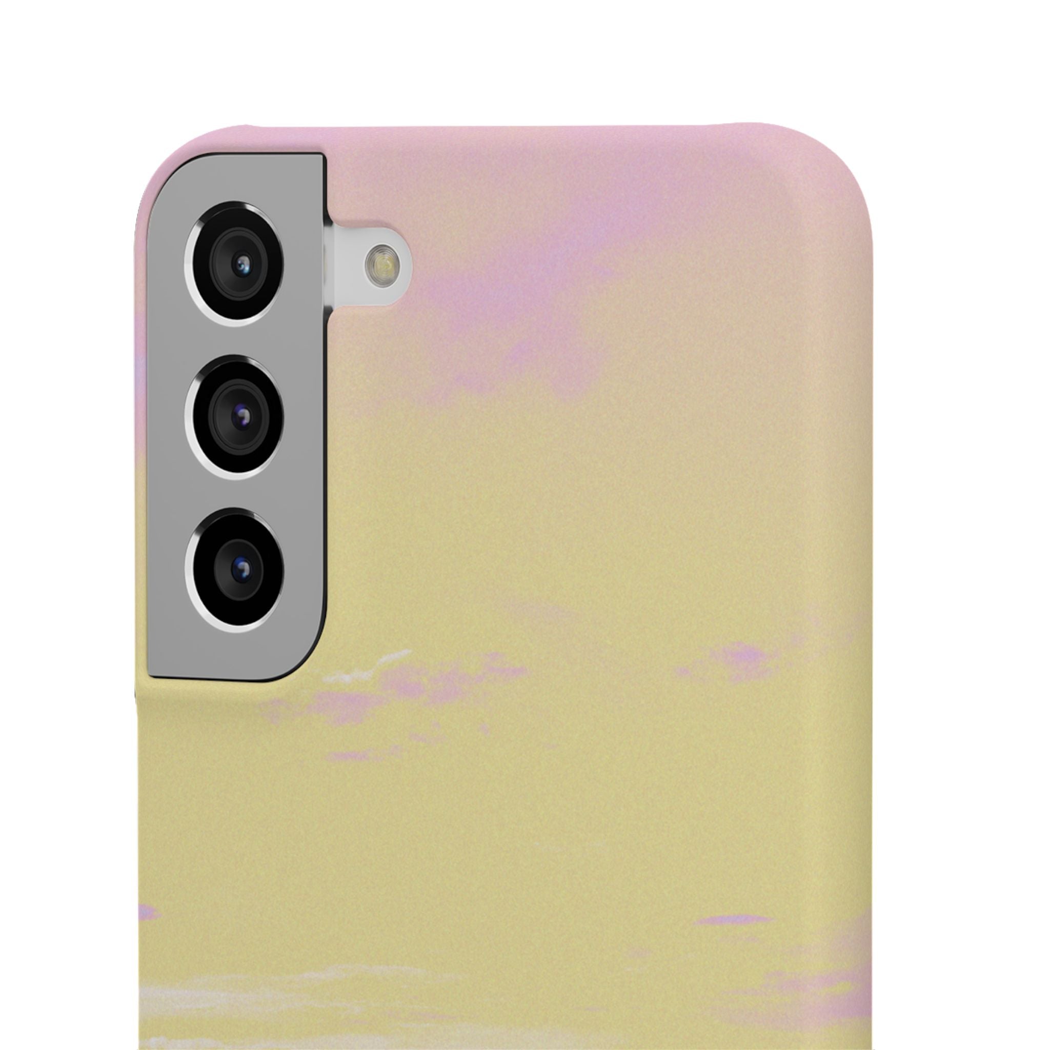 Pastel Lavender Field Phone Case — Sunset Sky Snap Case