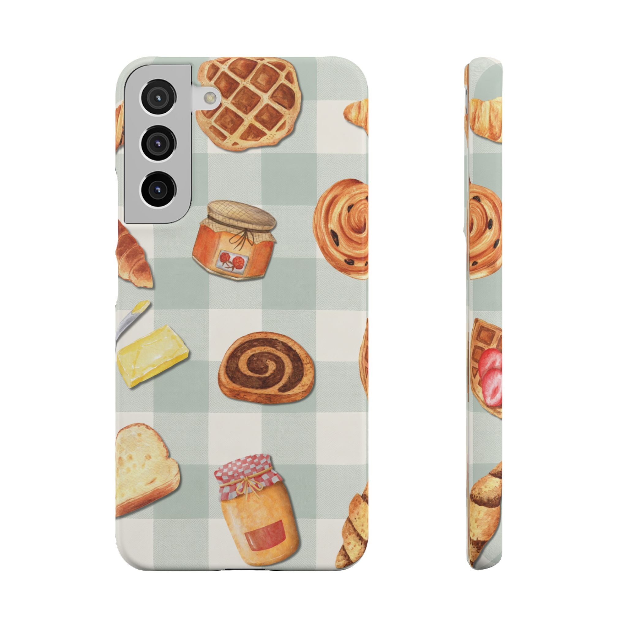 Bakery Breakfast Phone Case — Cute Pastry Pattern Snap Case