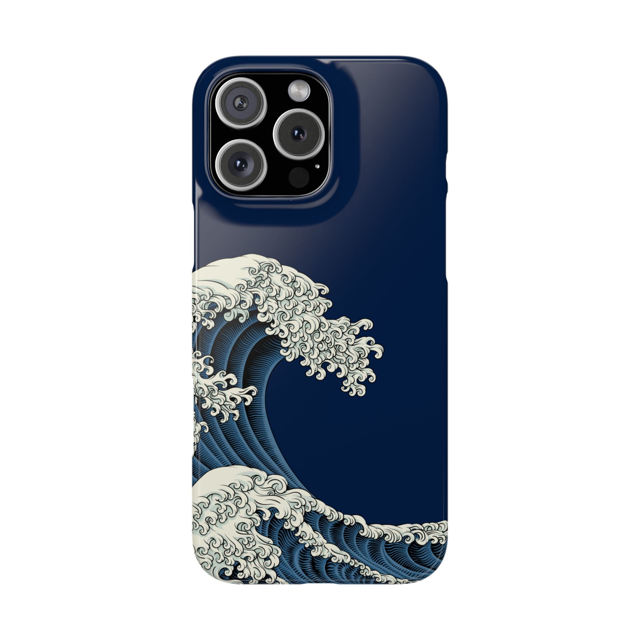 Phone Case — 'Go with the Flow' Wave Design