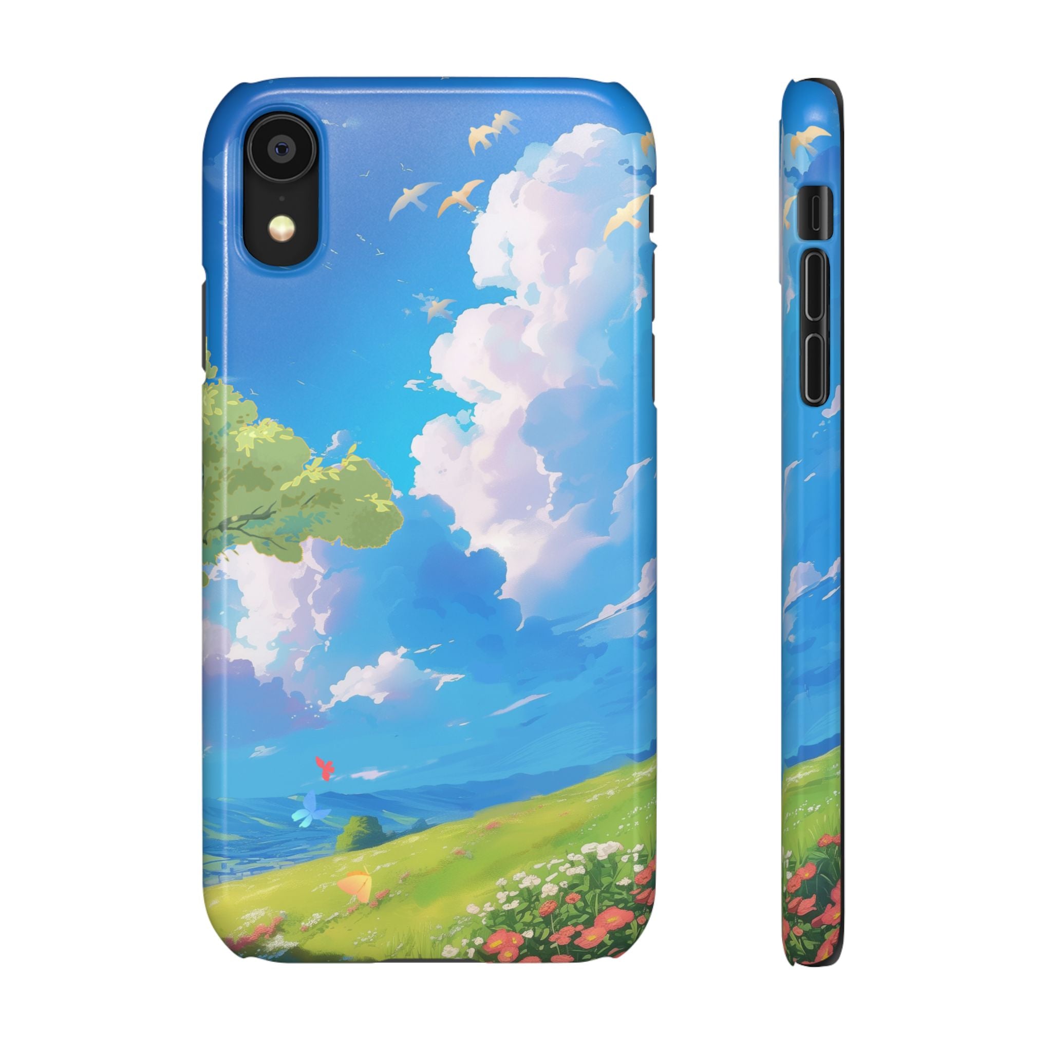 Snap Case Phone Case — Blue Sky Meadow Cloud Art