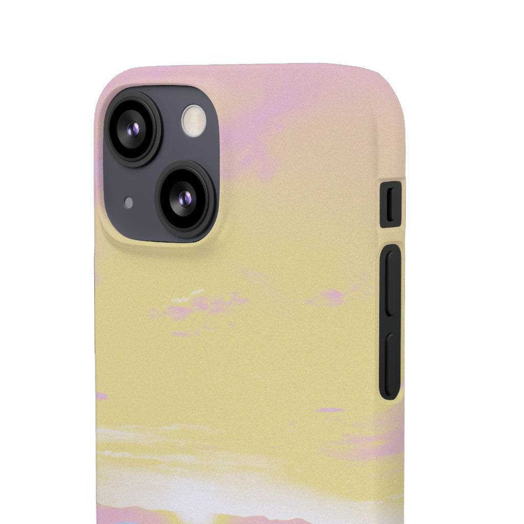 Pastel Lavender Field Phone Case — Sunset Sky Snap Case