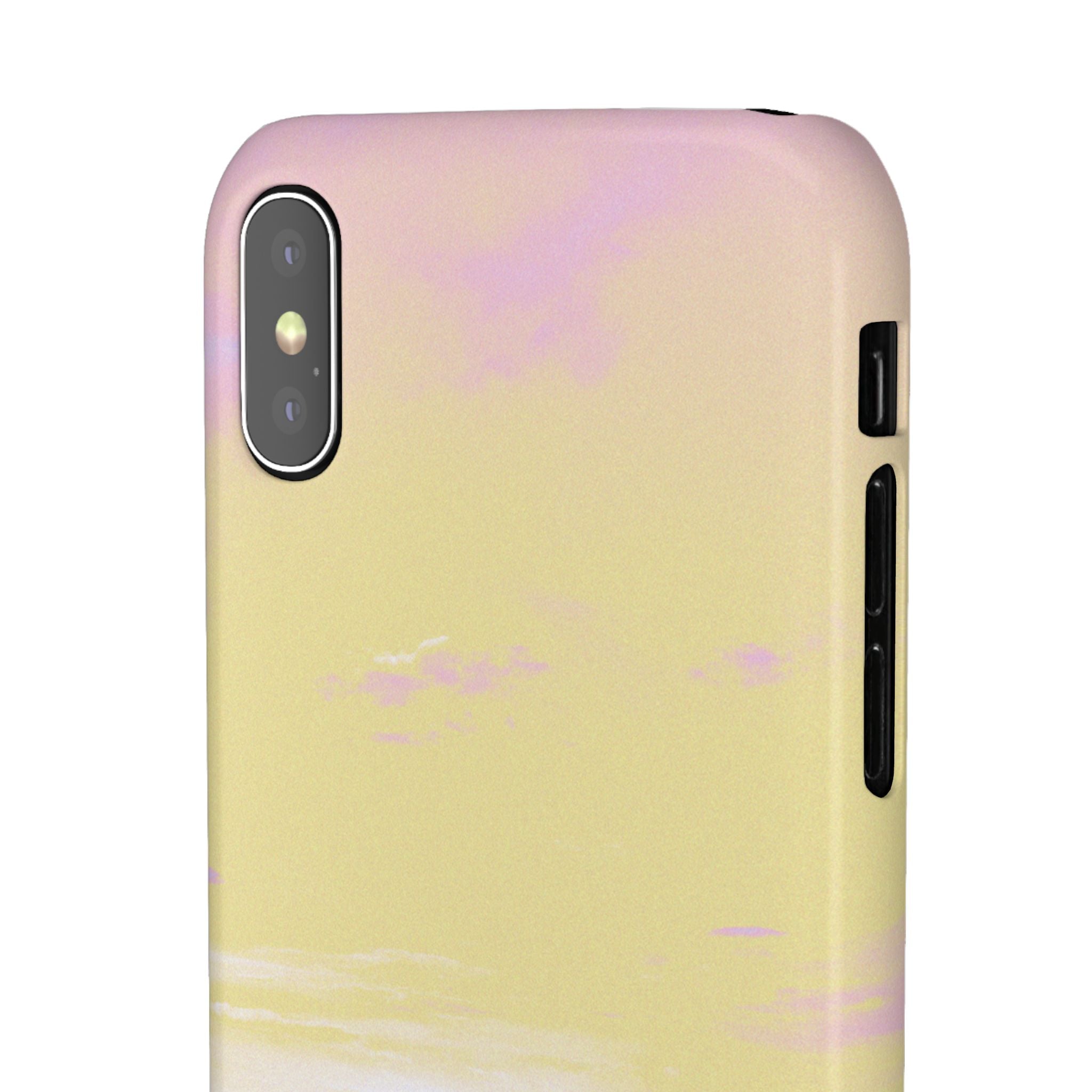 Pastel Lavender Field Phone Case — Sunset Sky Snap Case