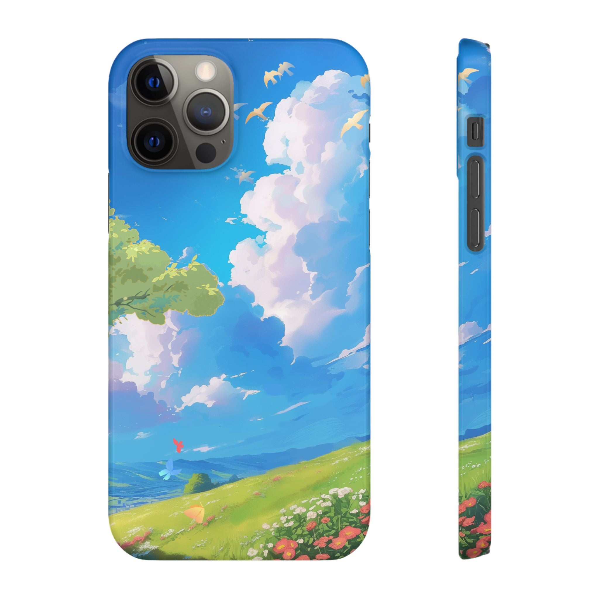 Snap Case Phone Case — Blue Sky Meadow Cloud Art
