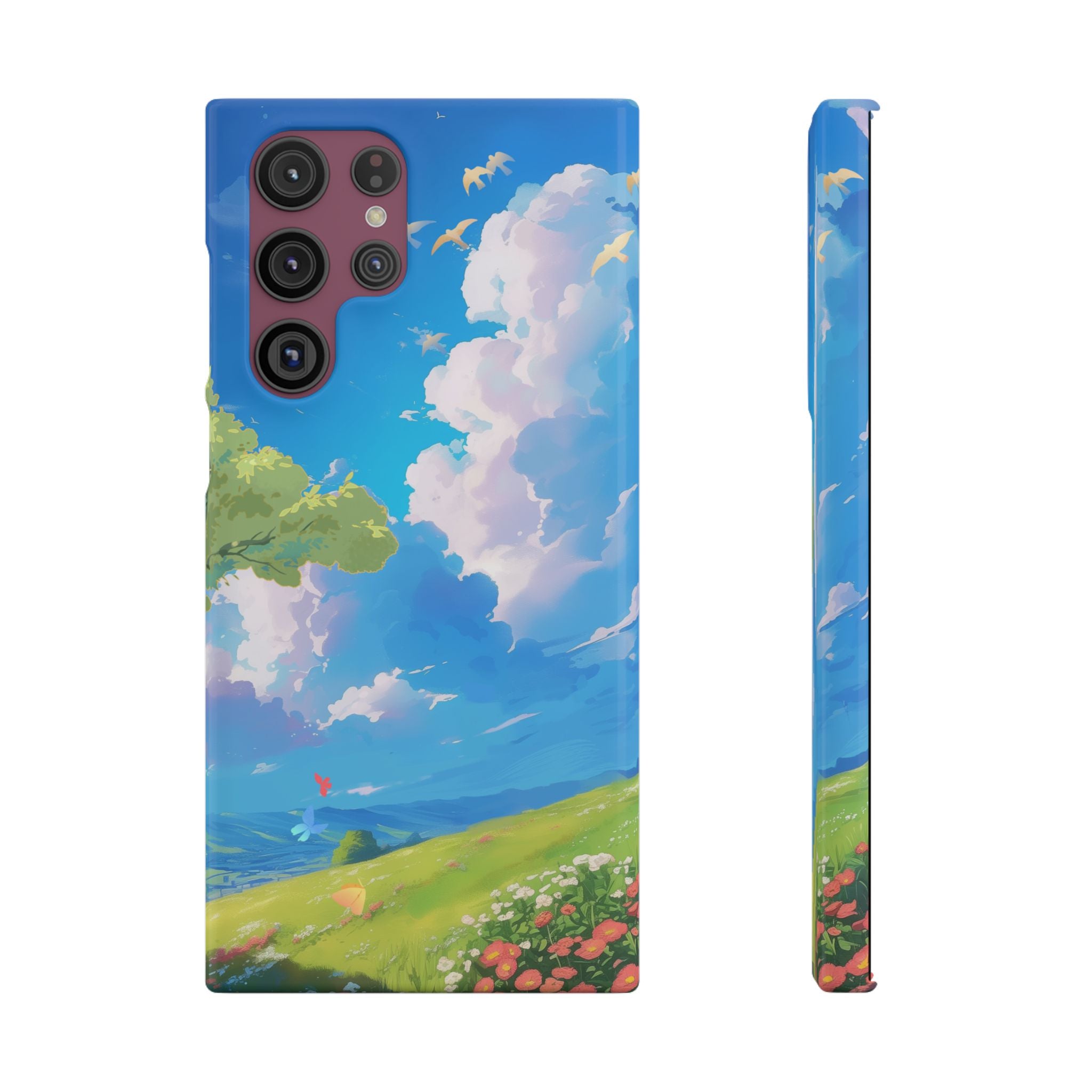 Snap Case Phone Case — Blue Sky Meadow Cloud Art