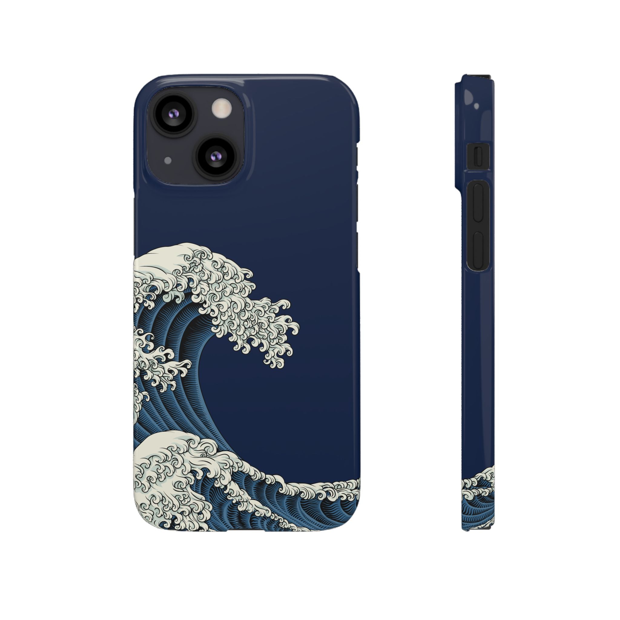 Phone Case — 'Go with the Flow' Wave Design
