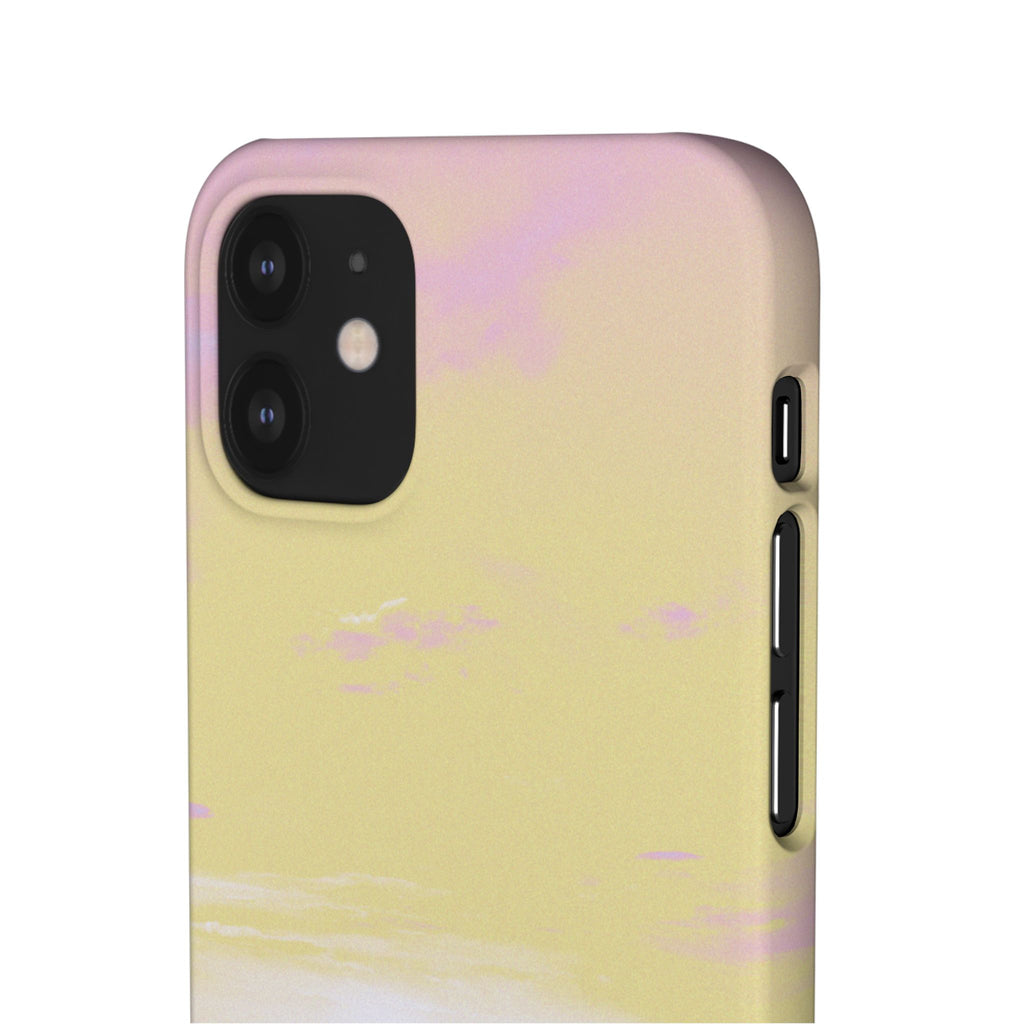 Pastel Lavender Field Phone Case — Sunset Sky Snap Case