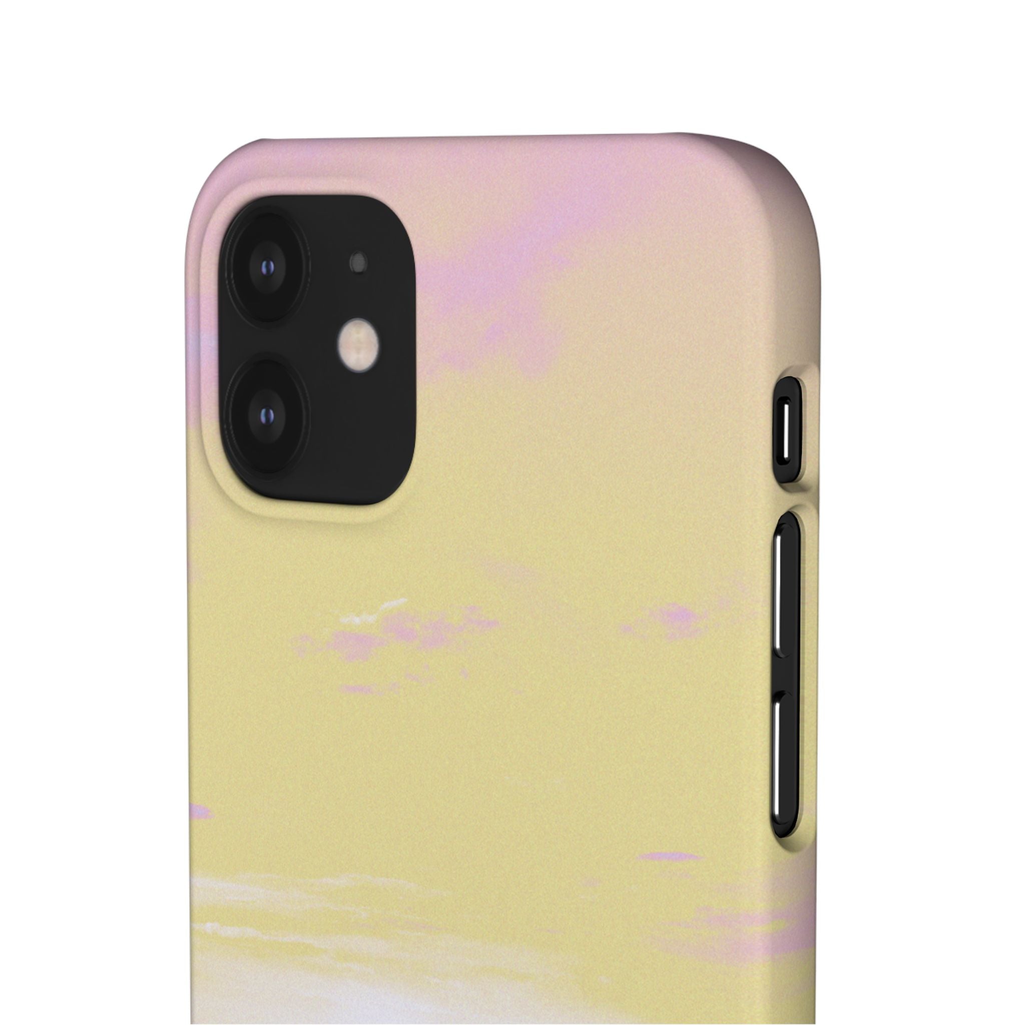 Pastel Lavender Field Phone Case — Sunset Sky Snap Case
