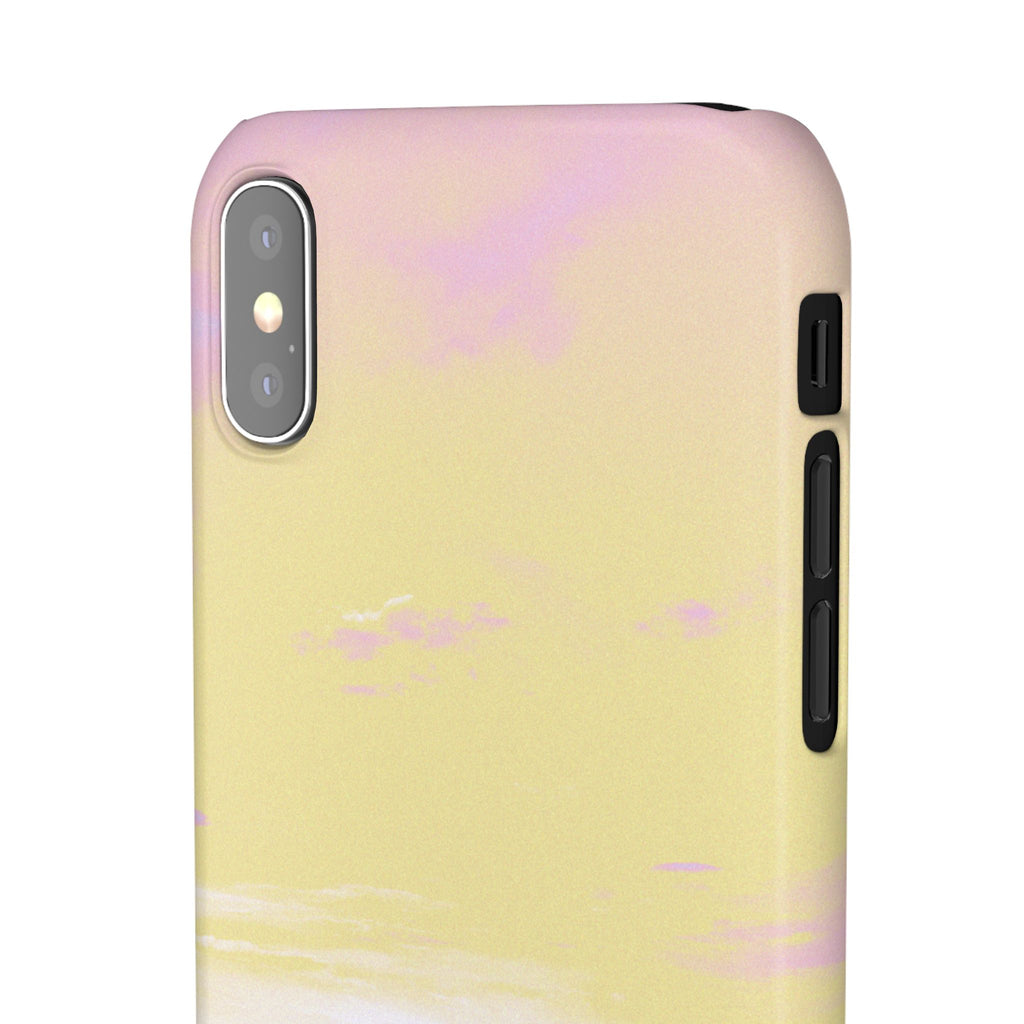Pastel Lavender Field Phone Case — Sunset Sky Snap Case