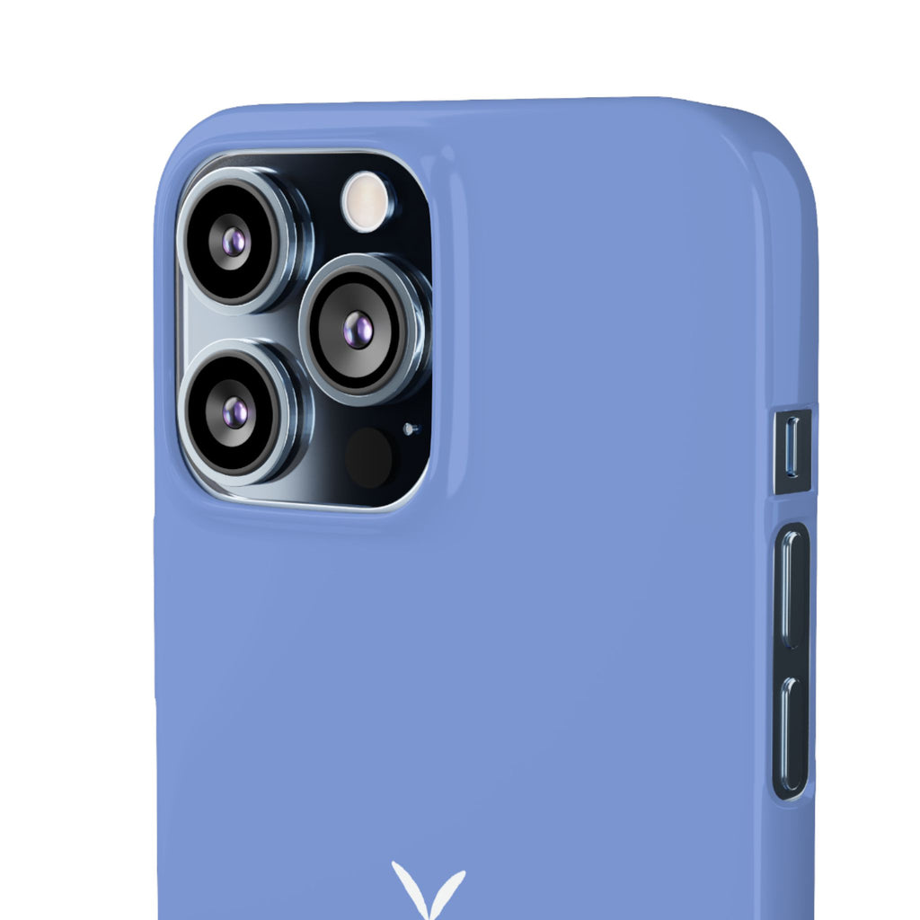 Cute Goose Phone Case – Blue Snap Phone Cover with Whimsical Bird Design