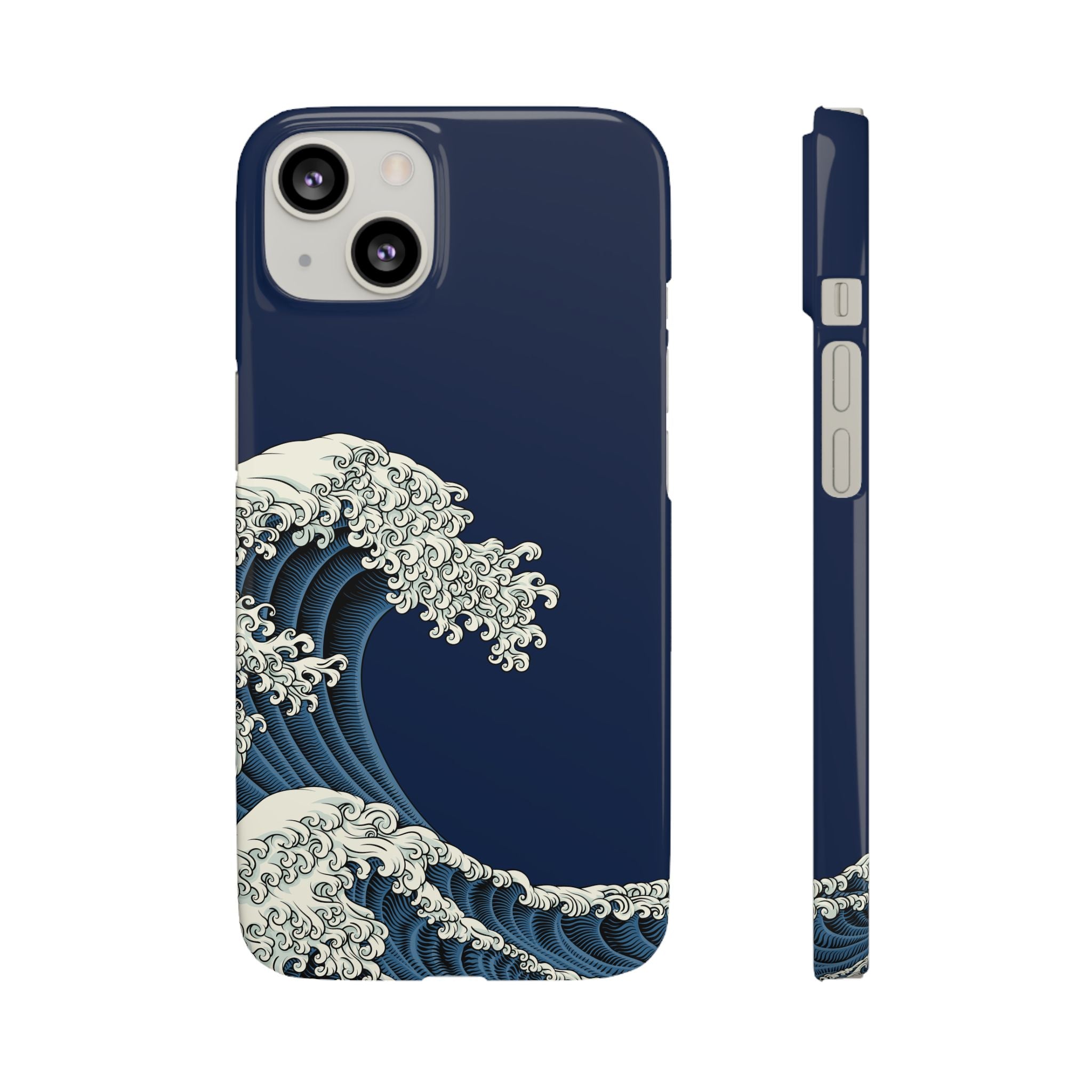 Phone Case — 'Go with the Flow' Wave Design