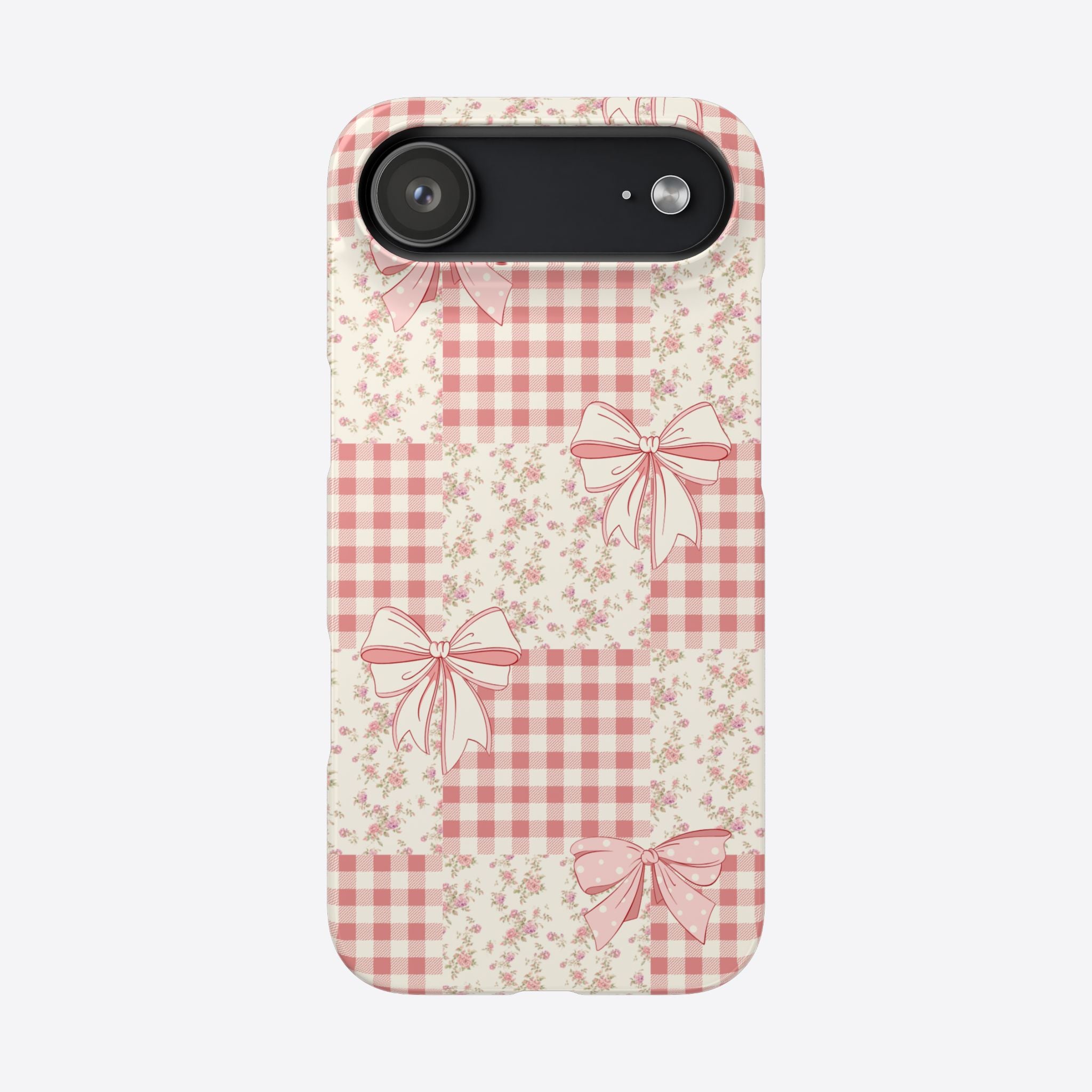 Pink Bow Patchwork Case