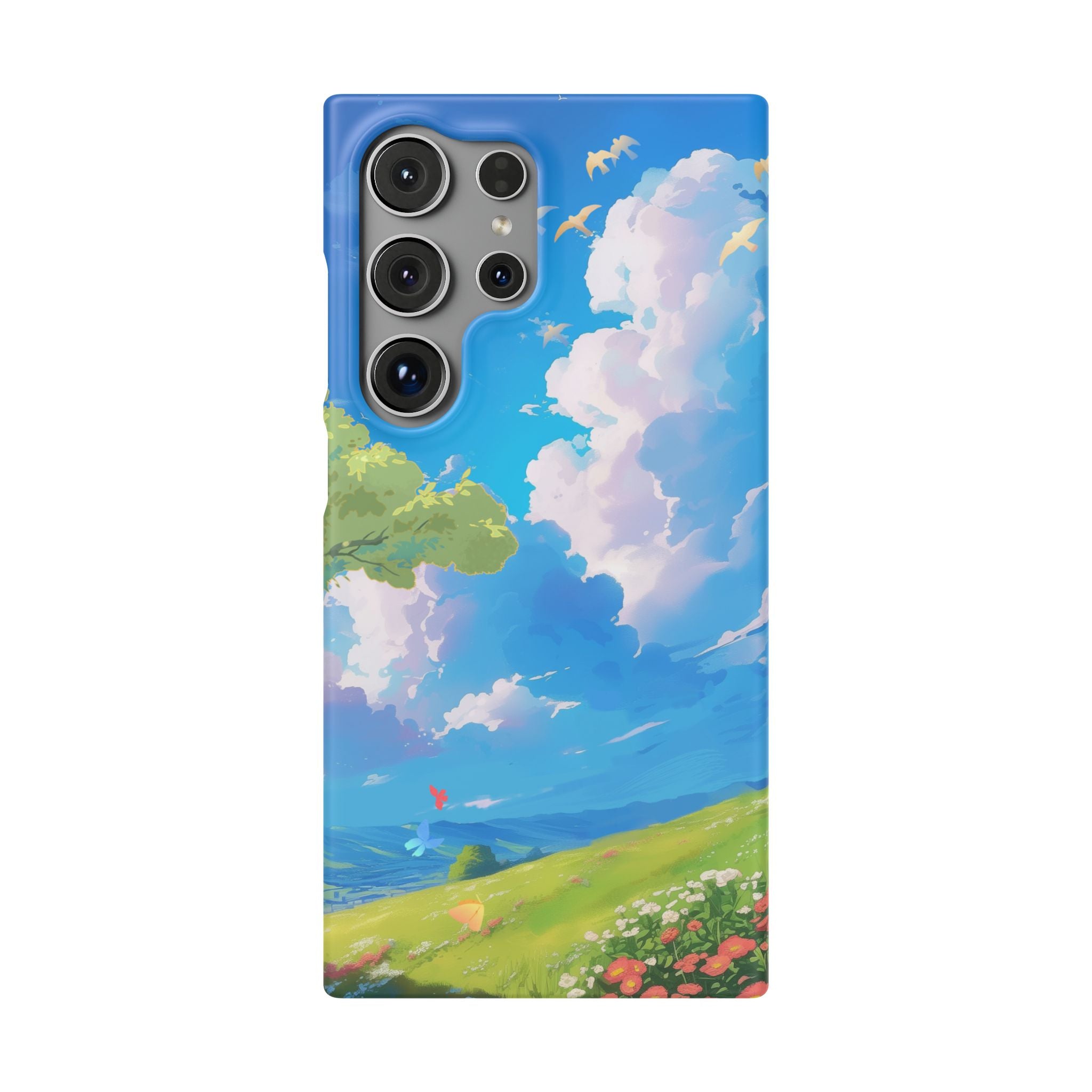 Snap Case Phone Case — Blue Sky Meadow Cloud Art