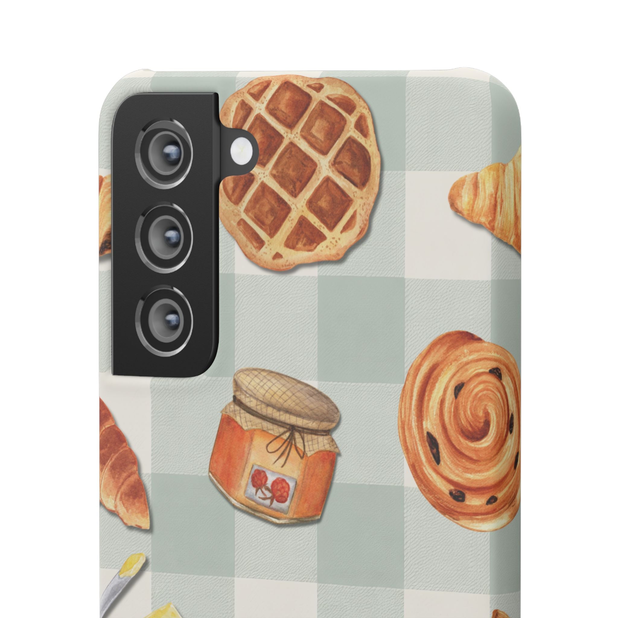 Bakery Breakfast Phone Case — Cute Pastry Pattern Snap Case