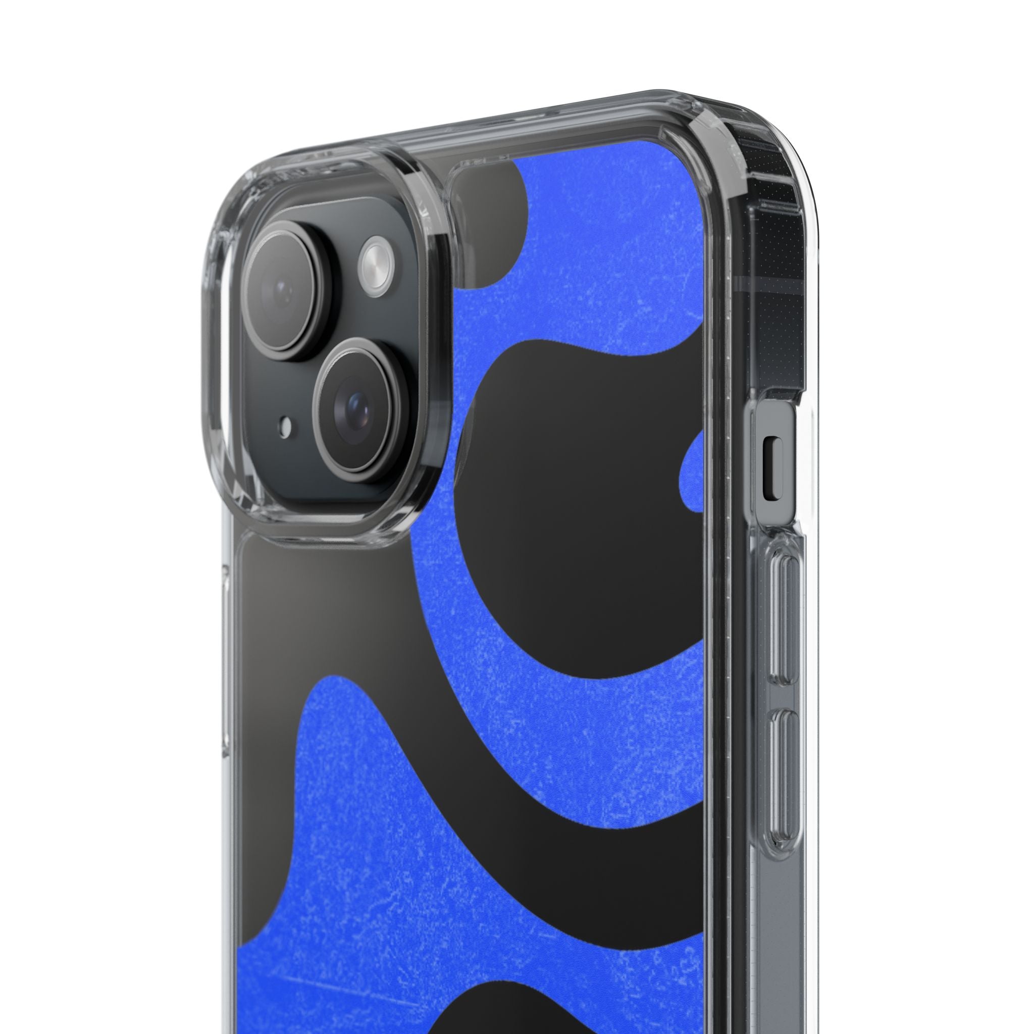 Copy of Abstract Blue Wave Clear Phone Case