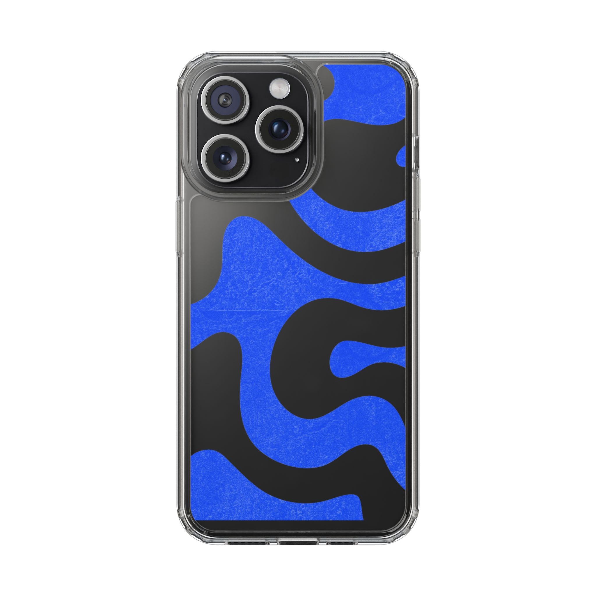 Copy of Abstract Blue Wave Clear Phone Case
