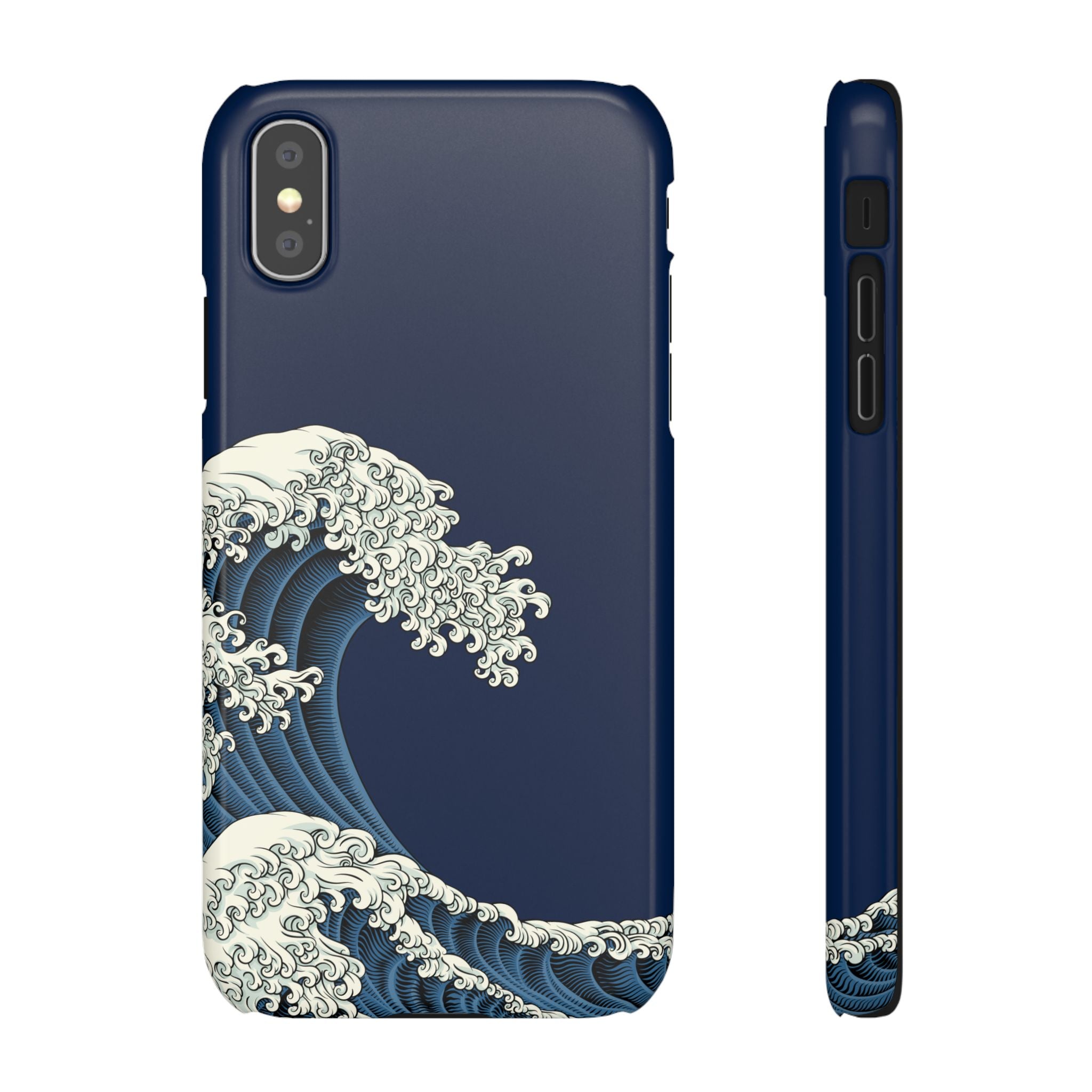 Phone Case — 'Go with the Flow' Wave Design