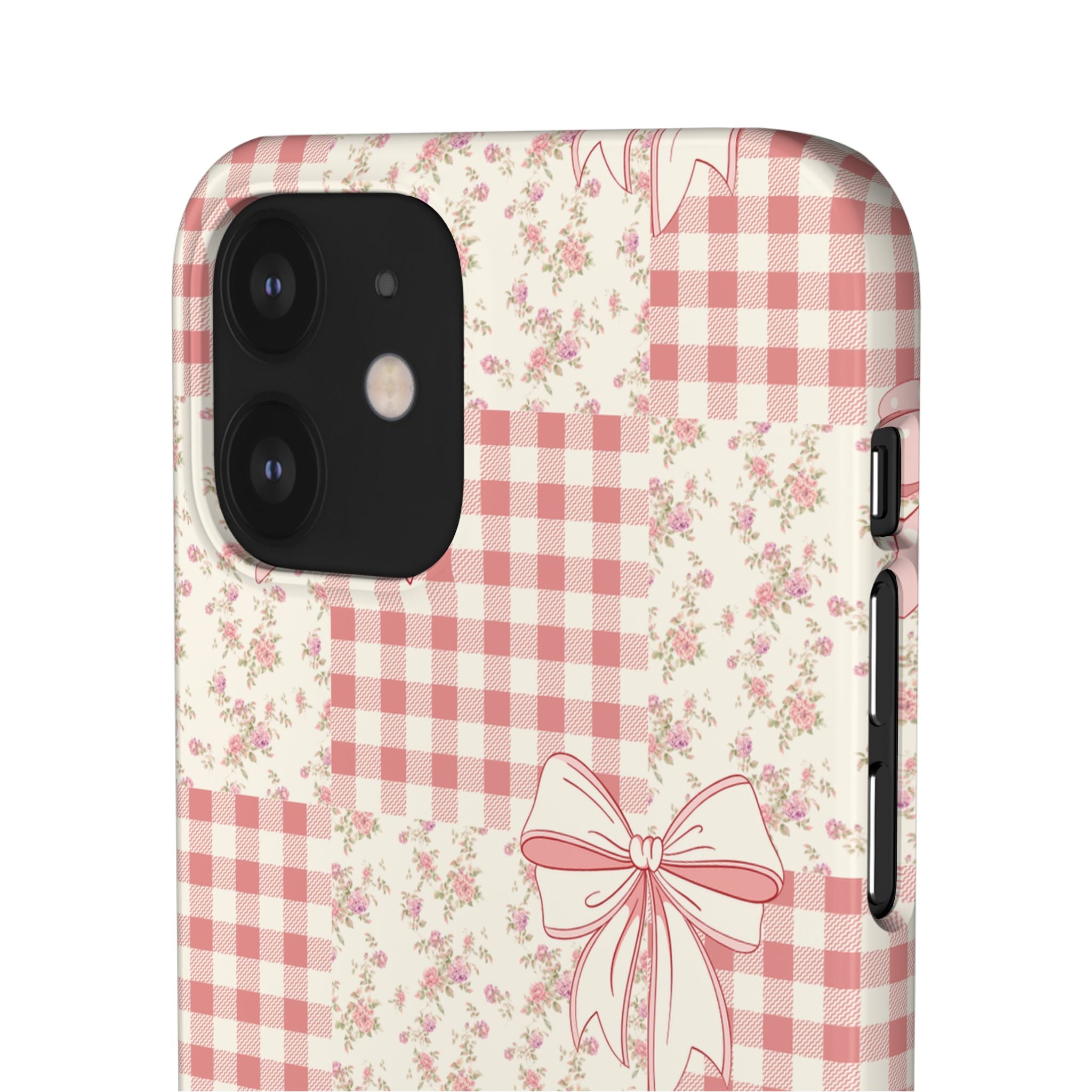 Pink Bow Patchwork Case