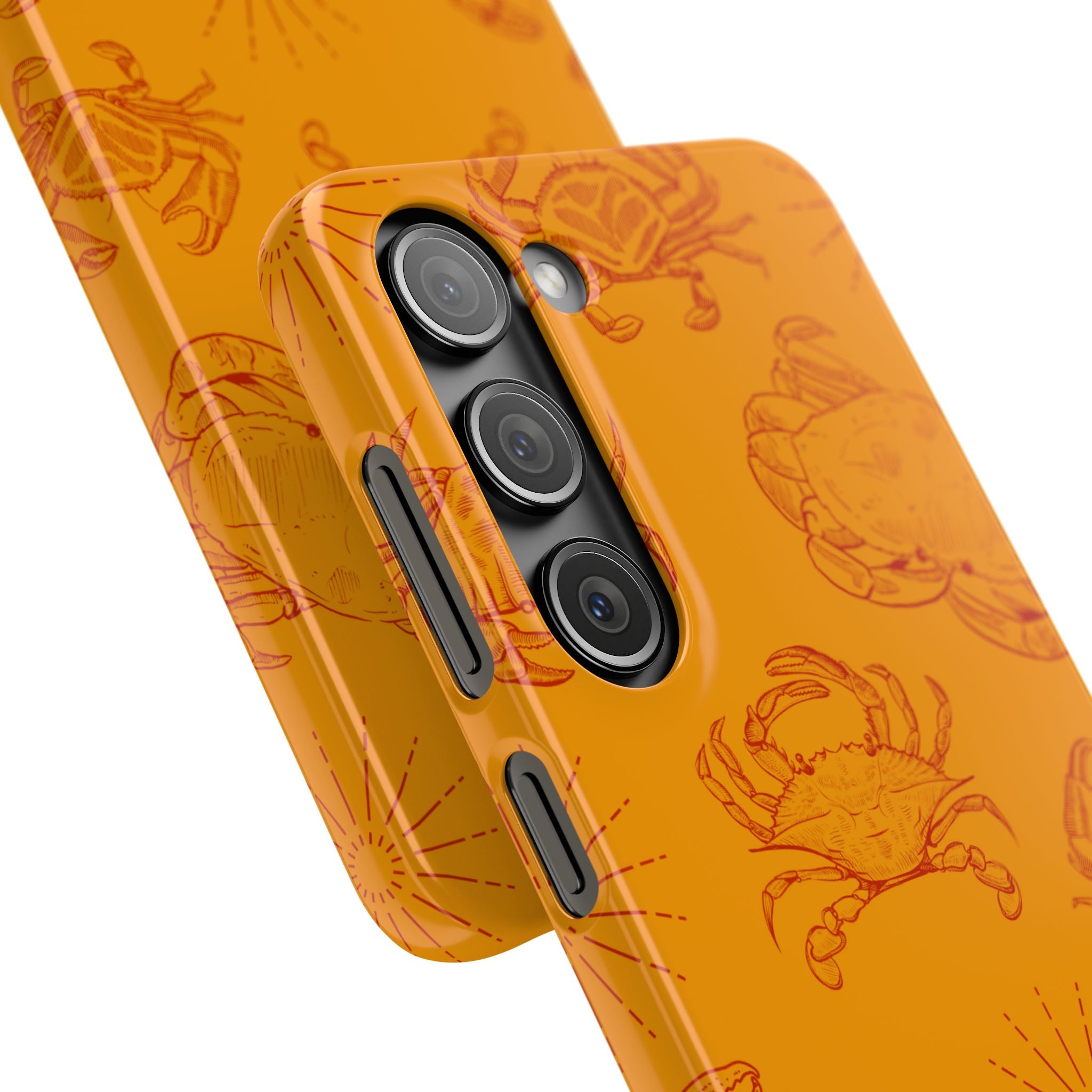 Crab Pattern Snap Case – Orange Coastal Phone Cover