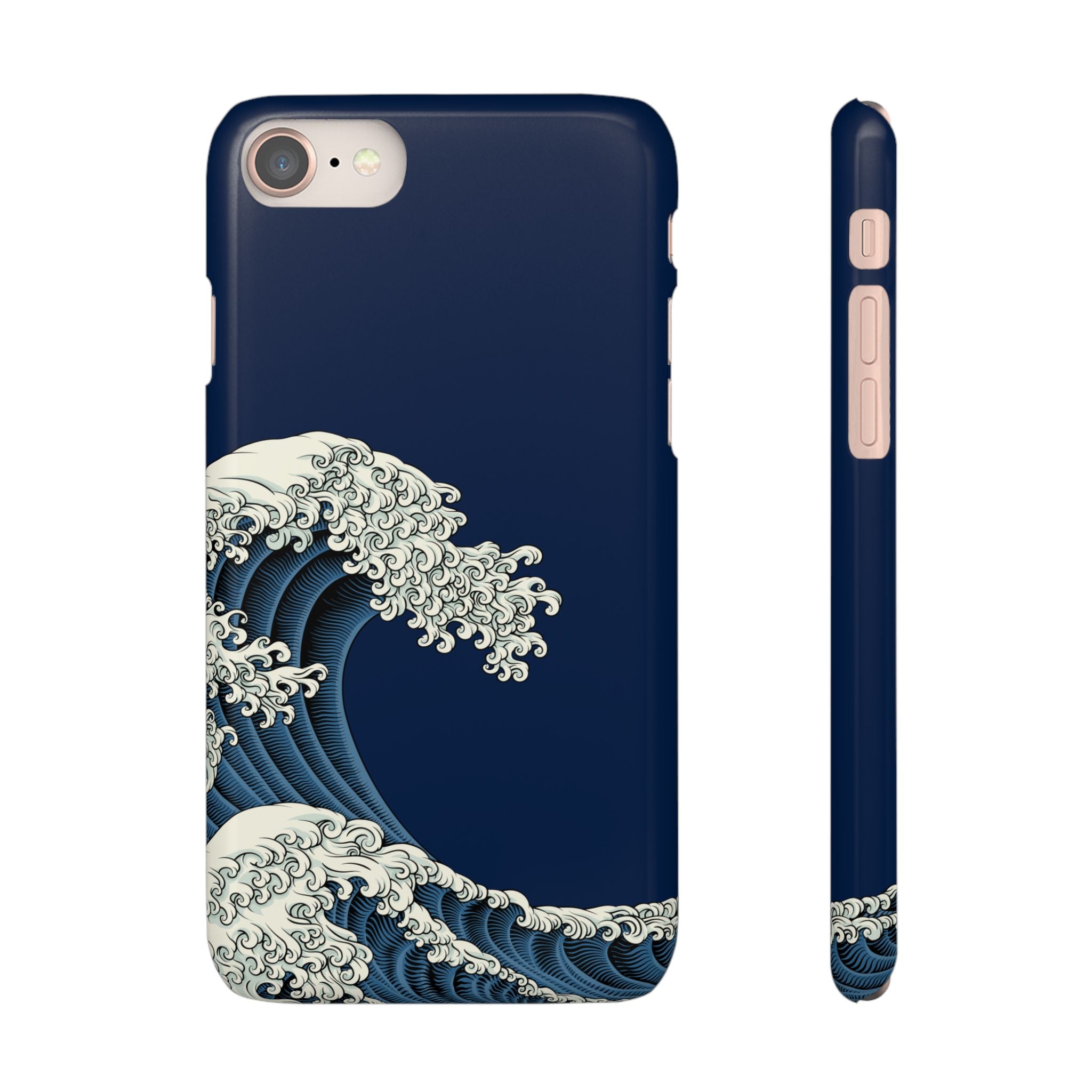 Phone Case — 'Go with the Flow' Wave Design