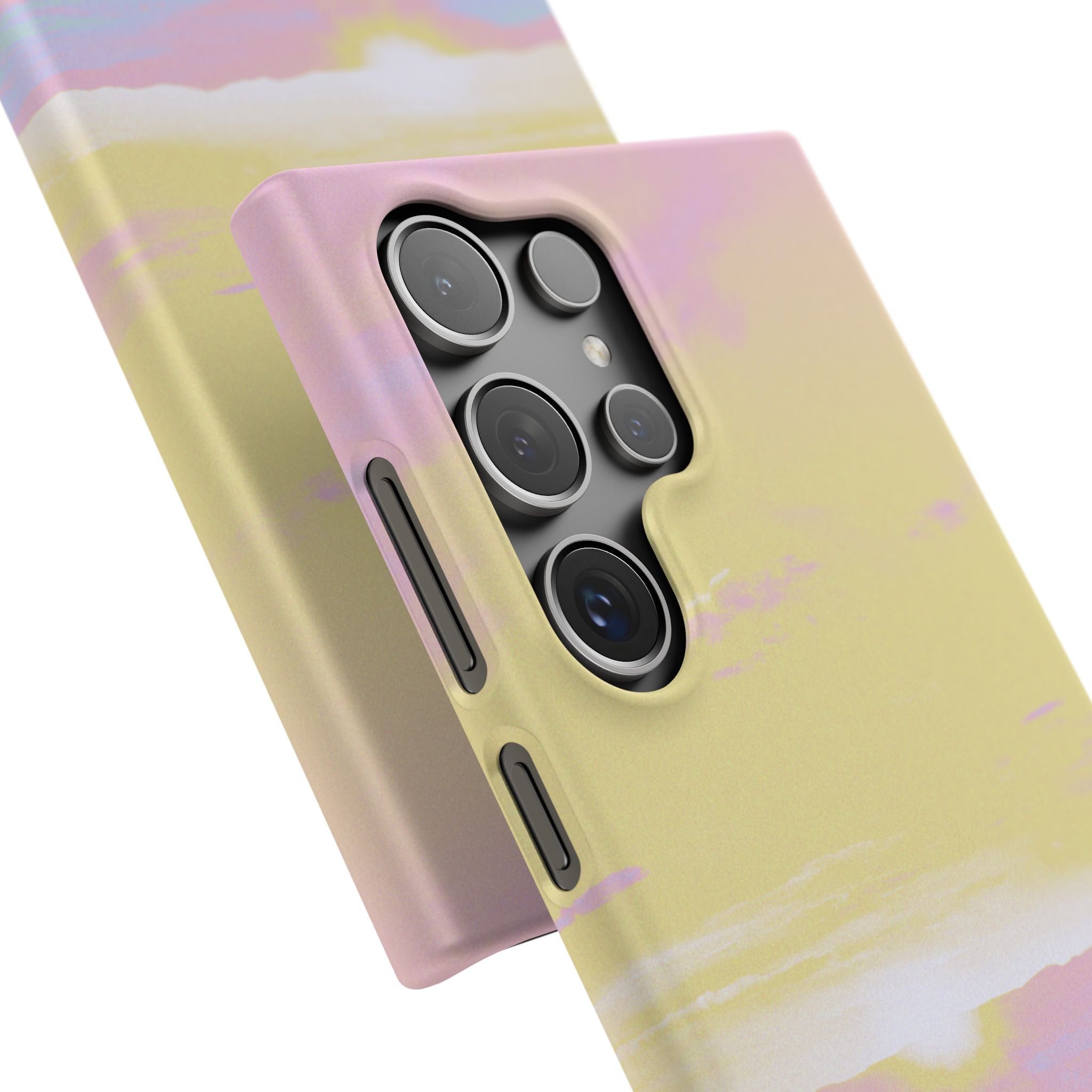 Pastel Lavender Field Phone Case — Sunset Sky Snap Case