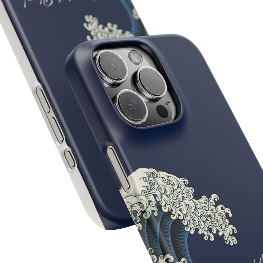Phone Case — 'Go with the Flow' Wave Design