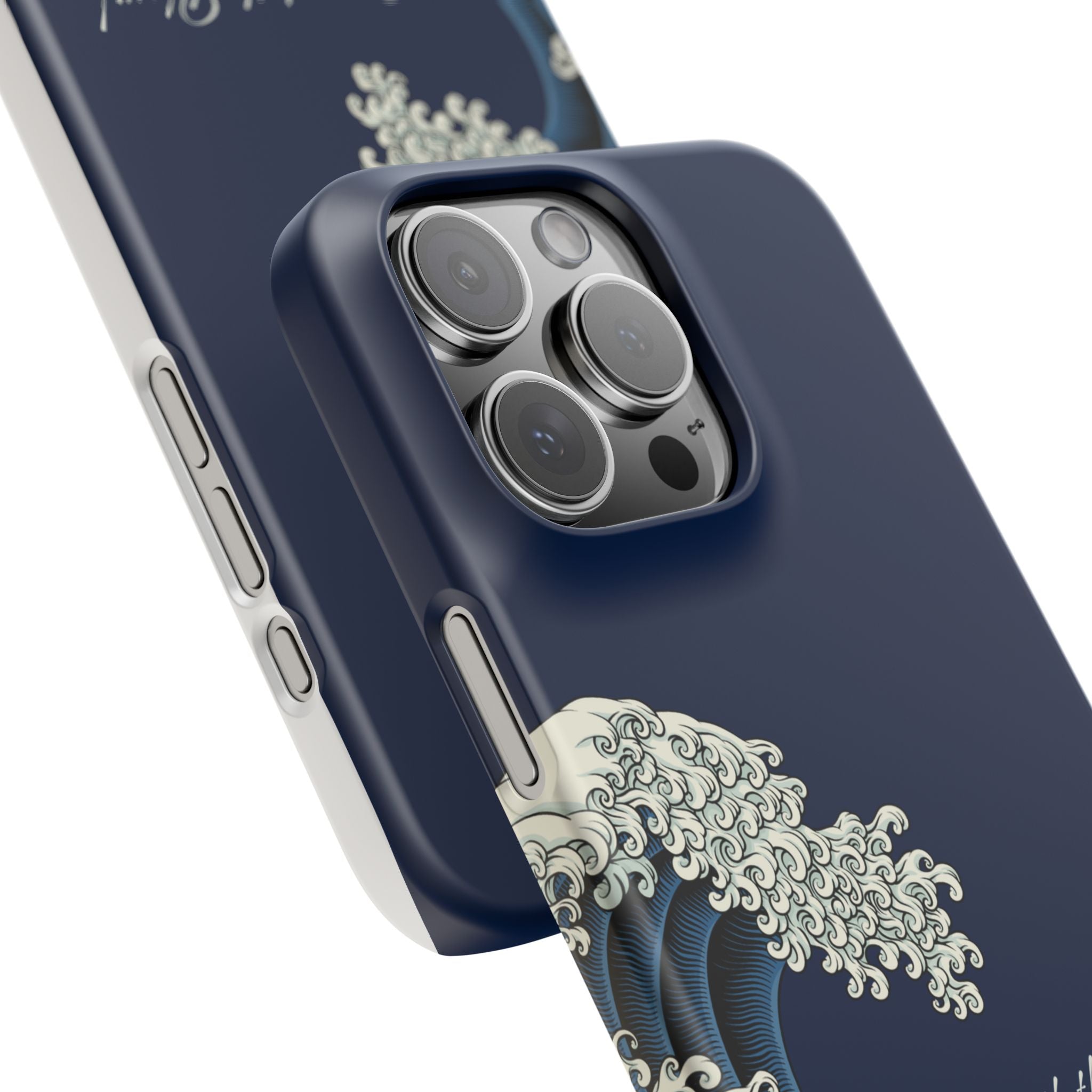 Phone Case — 'Go with the Flow' Wave Design