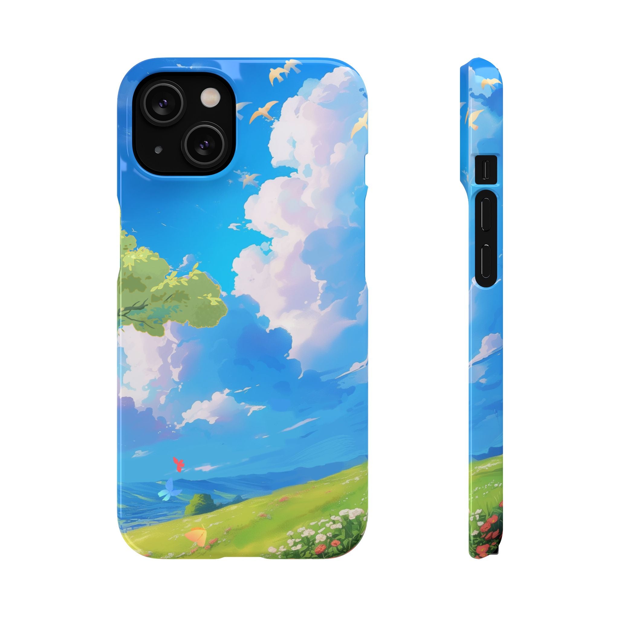 Snap Case Phone Case — Blue Sky Meadow Cloud Art