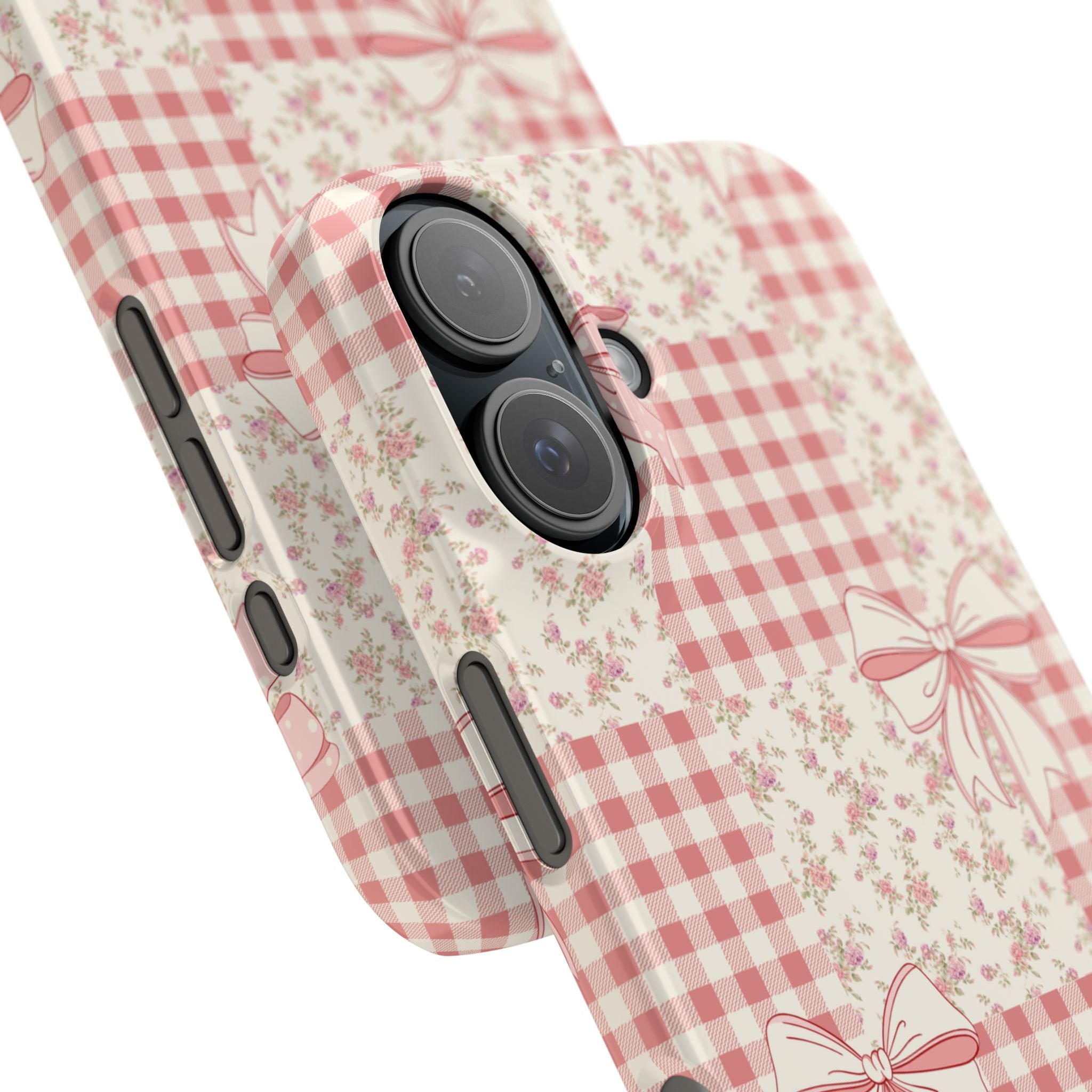Pink Bow Patchwork Case