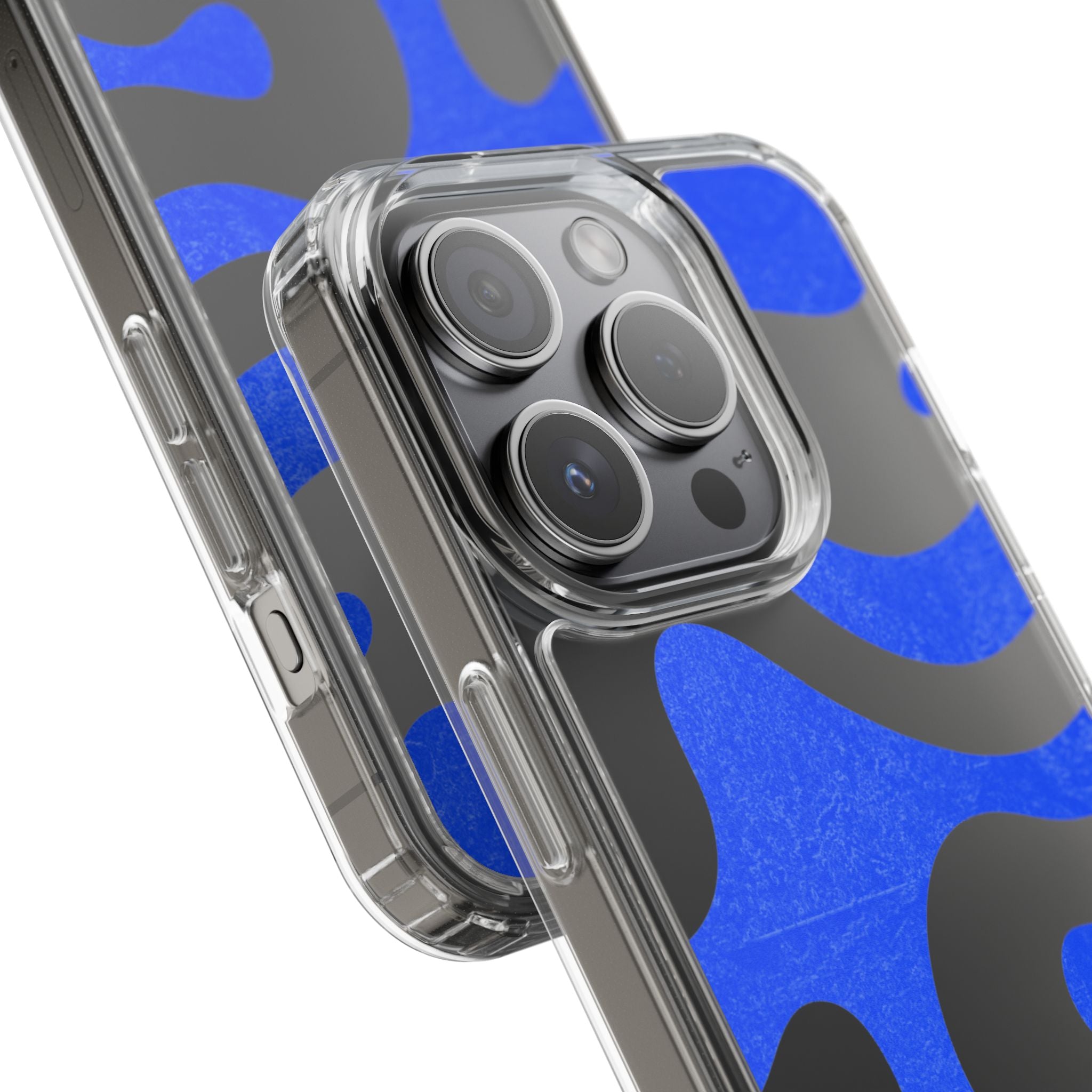 Copy of Abstract Blue Wave Clear Phone Case