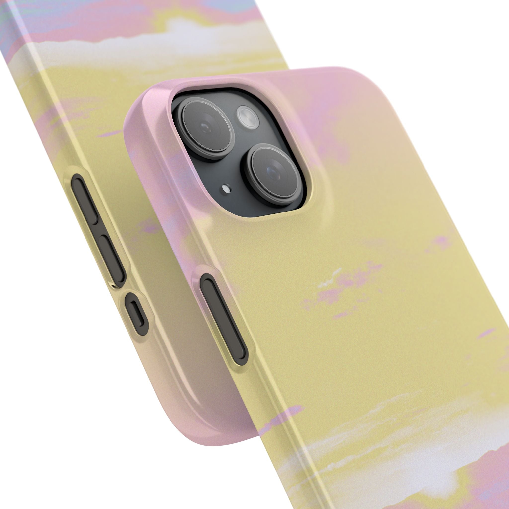 Pastel Lavender Field Phone Case — Sunset Sky Snap Case