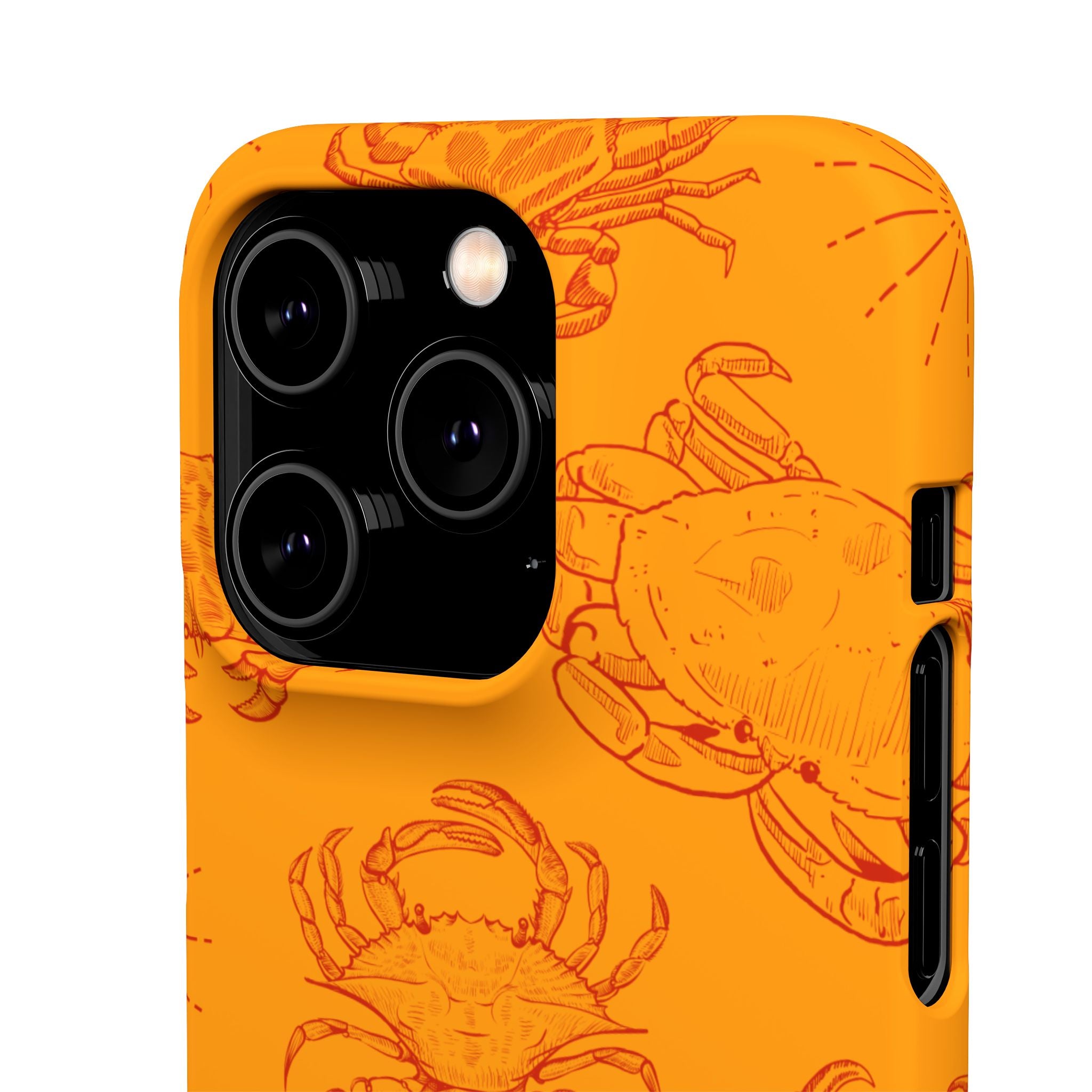 Crab Pattern Snap Case – Orange Coastal Phone Cover