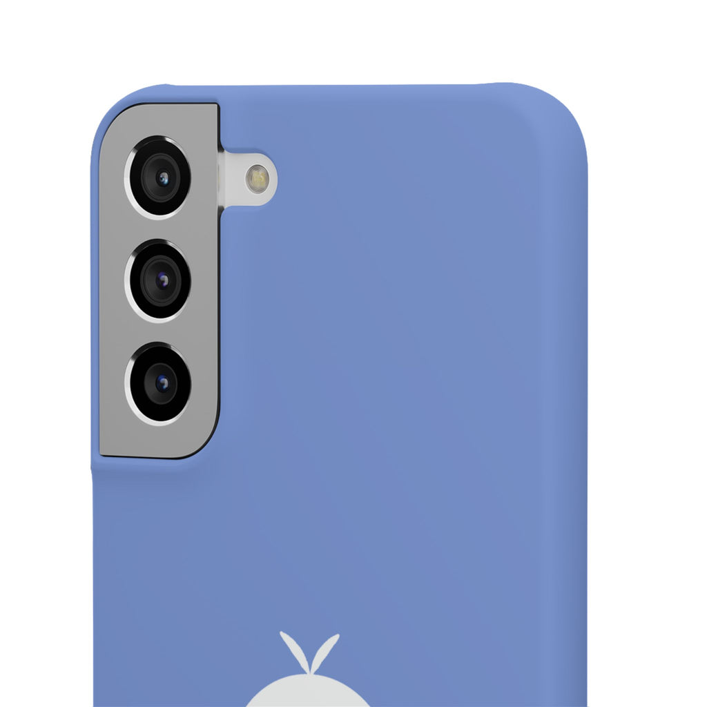 Cute Goose Phone Case – Blue Snap Phone Cover with Whimsical Bird Design