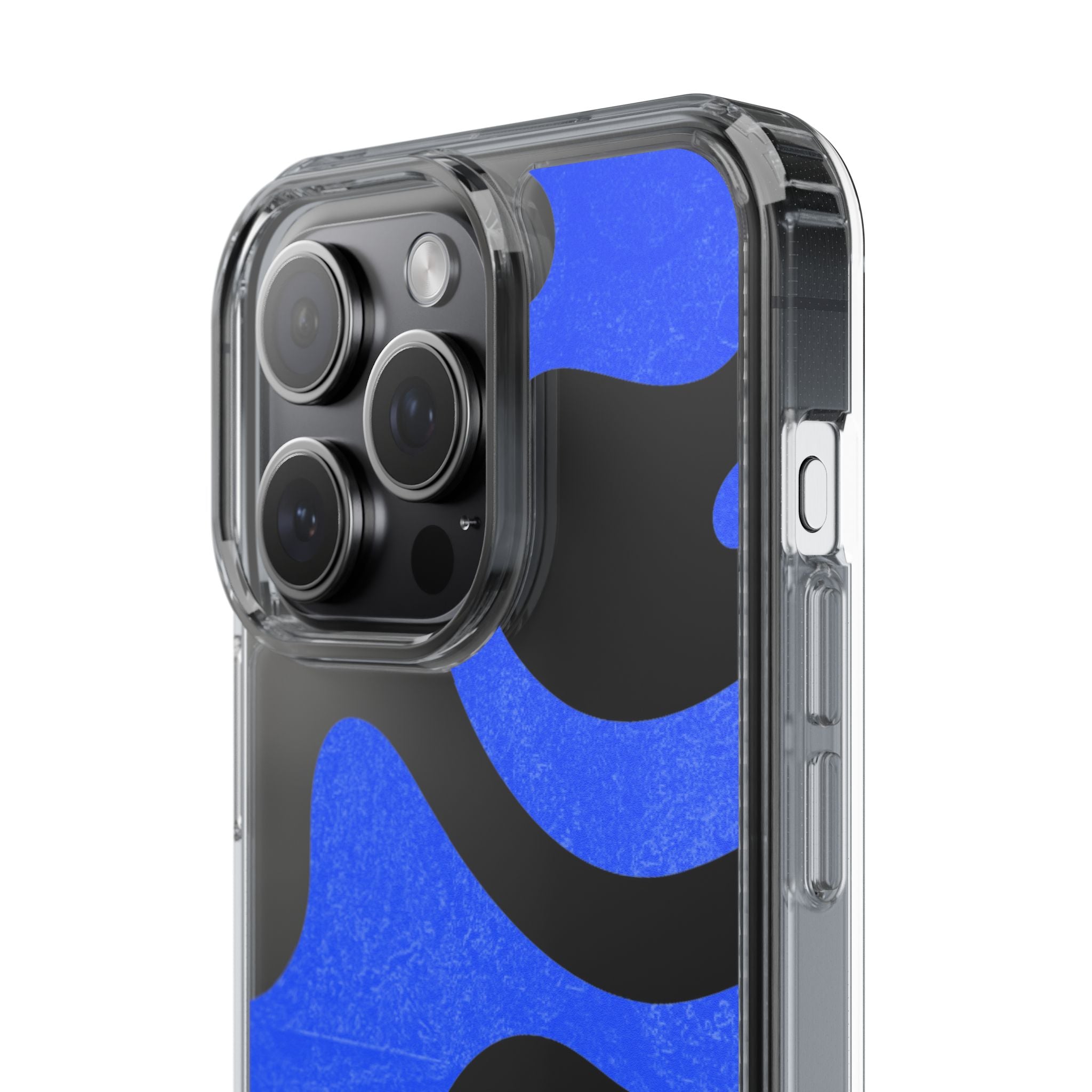 Copy of Abstract Blue Wave Clear Phone Case