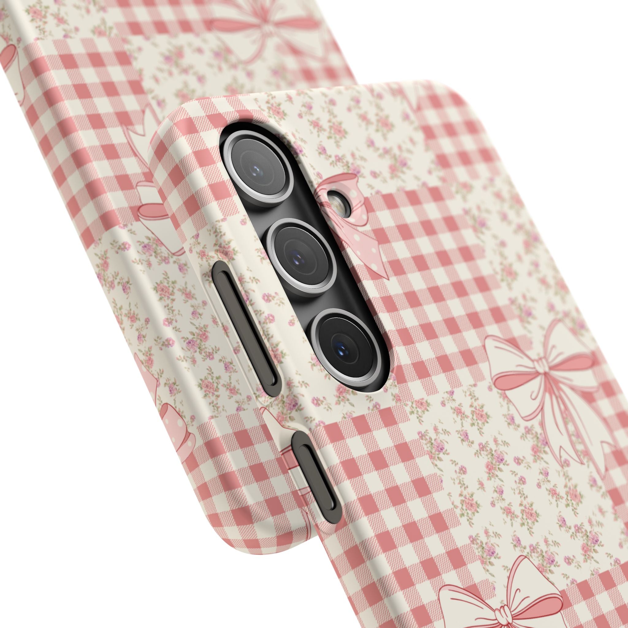 Pink Bow Patchwork Case