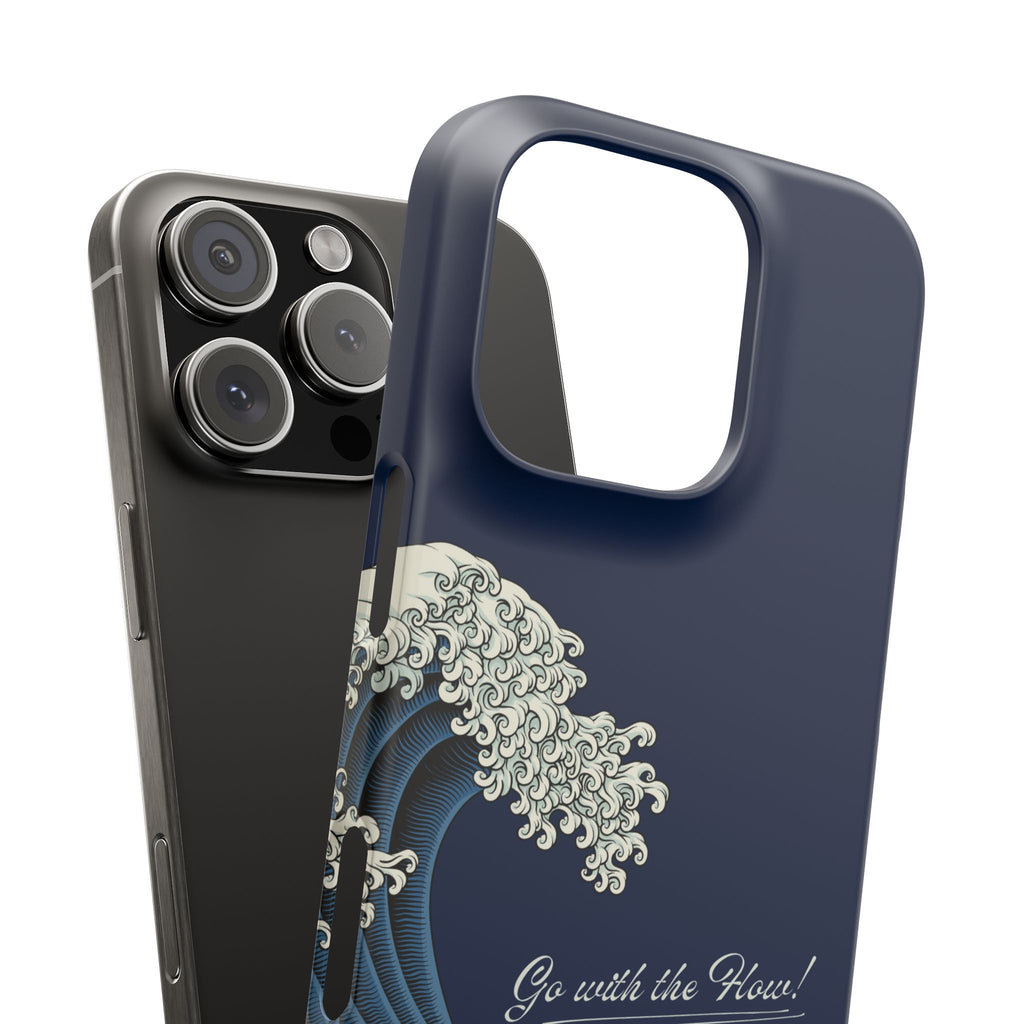 Phone Case — 'Go with the Flow' Wave Design