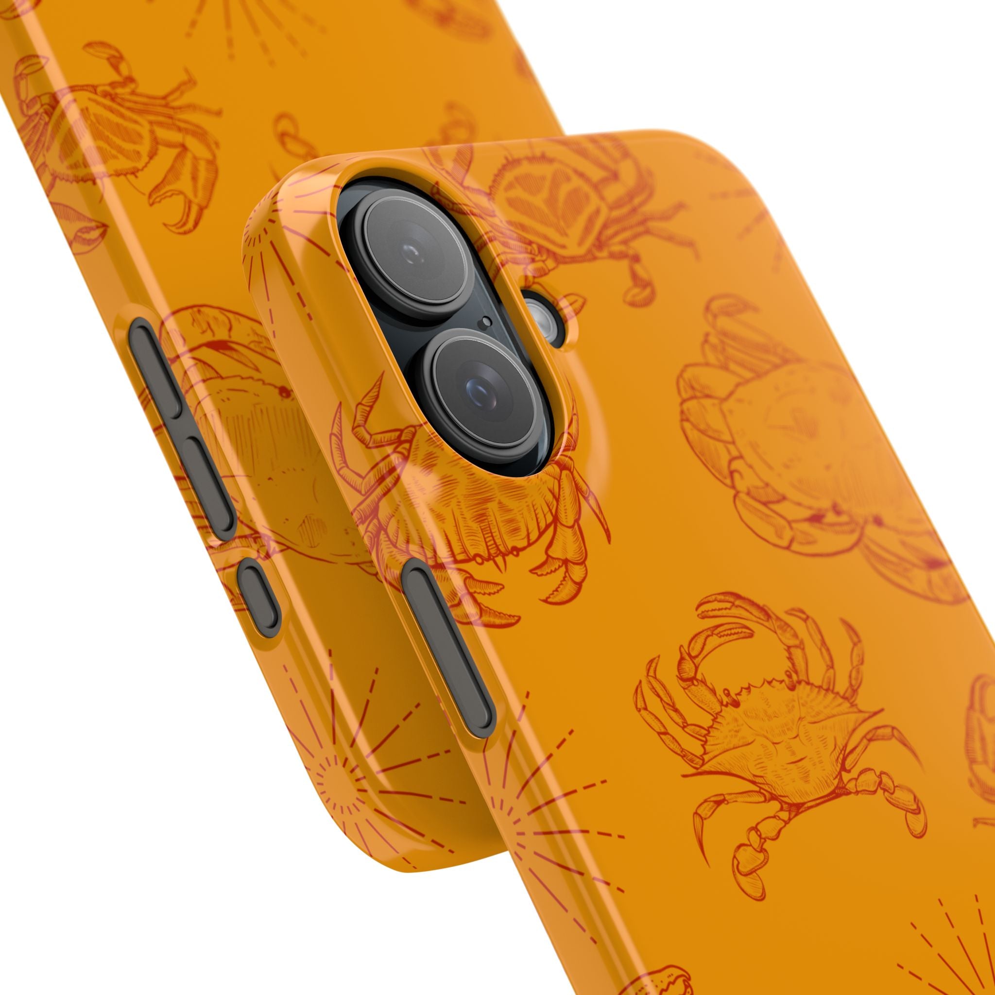 Crab Pattern Snap Case – Orange Coastal Phone Cover