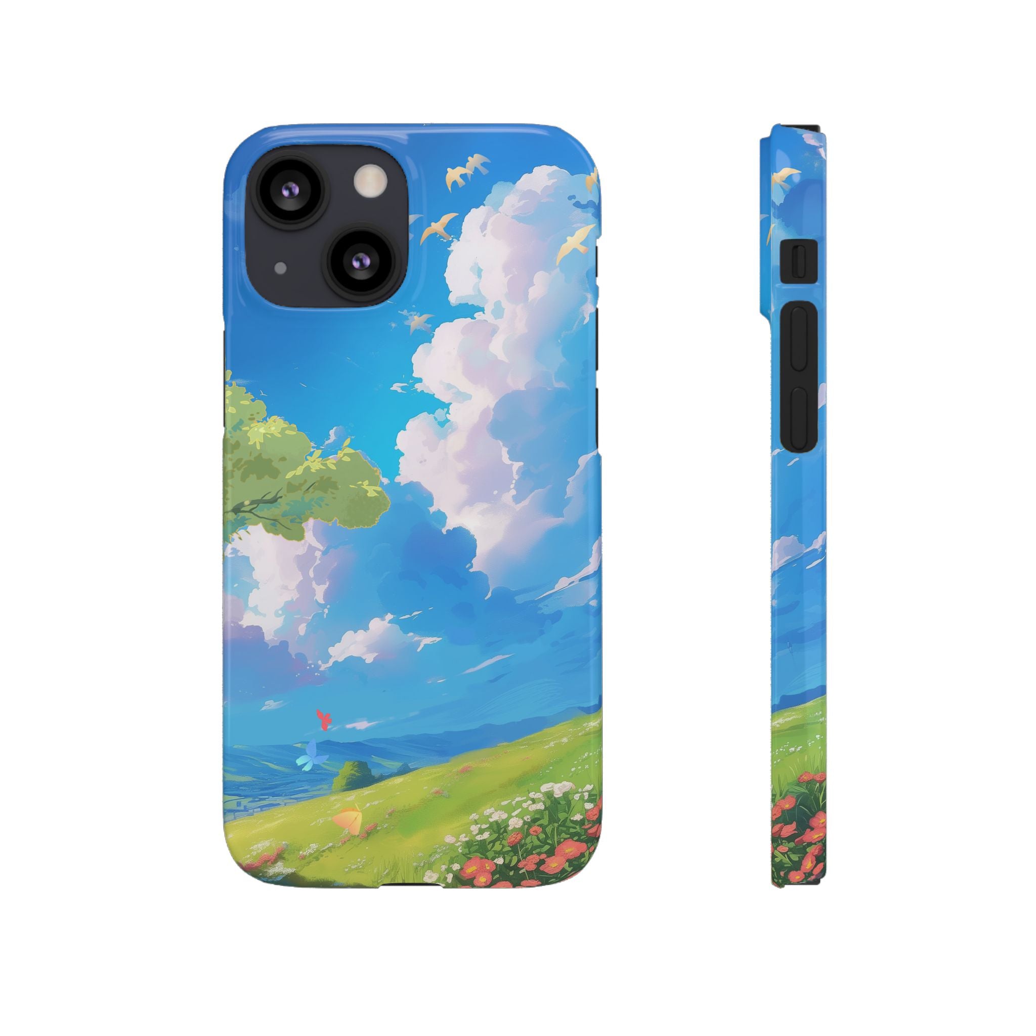 Snap Case Phone Case — Blue Sky Meadow Cloud Art