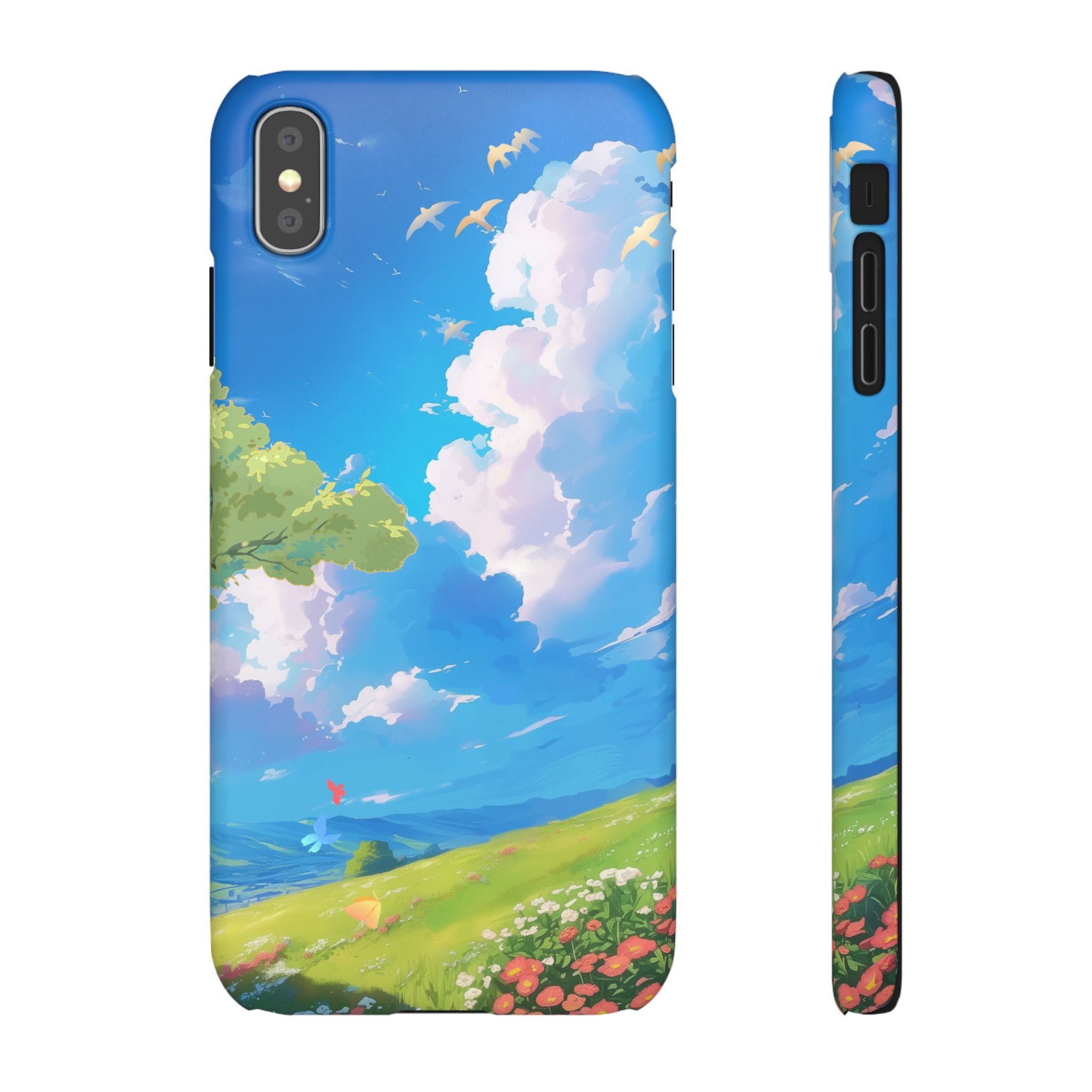 Snap Case Phone Case — Blue Sky Meadow Cloud Art