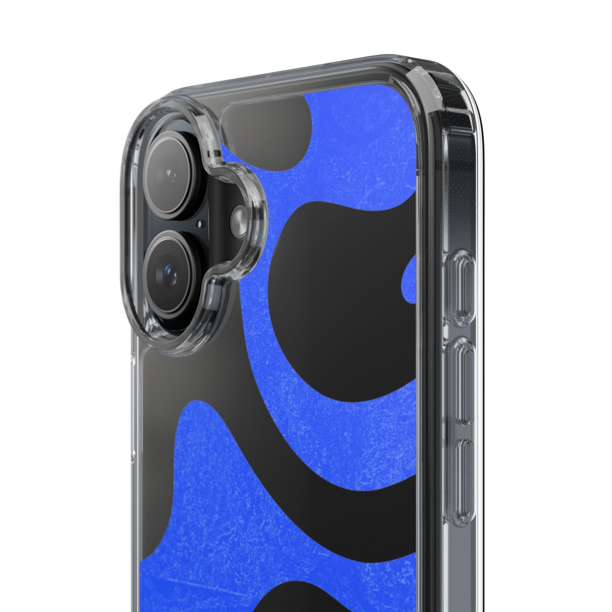 Copy of Abstract Blue Wave Clear Phone Case