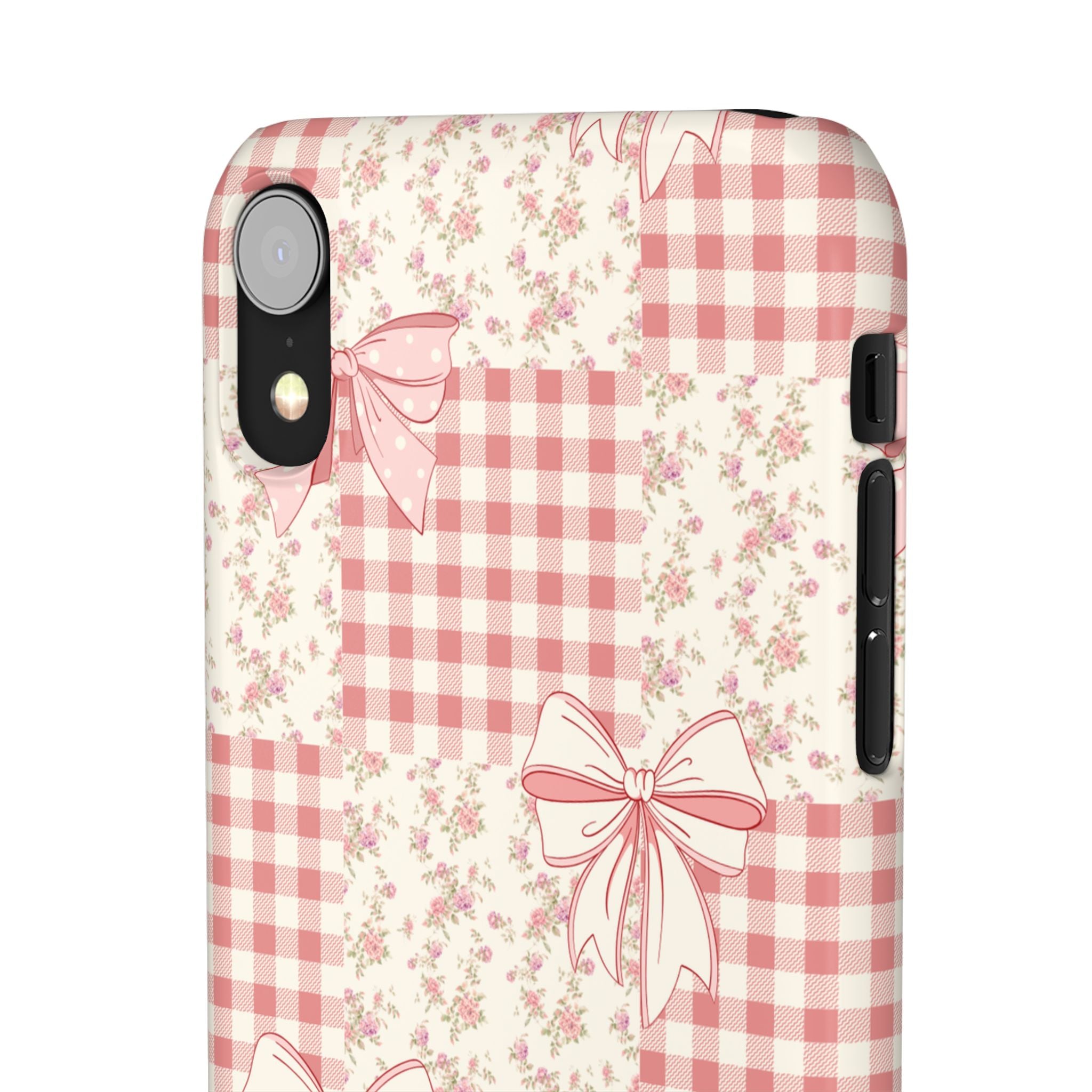 Pink Bow Patchwork Case