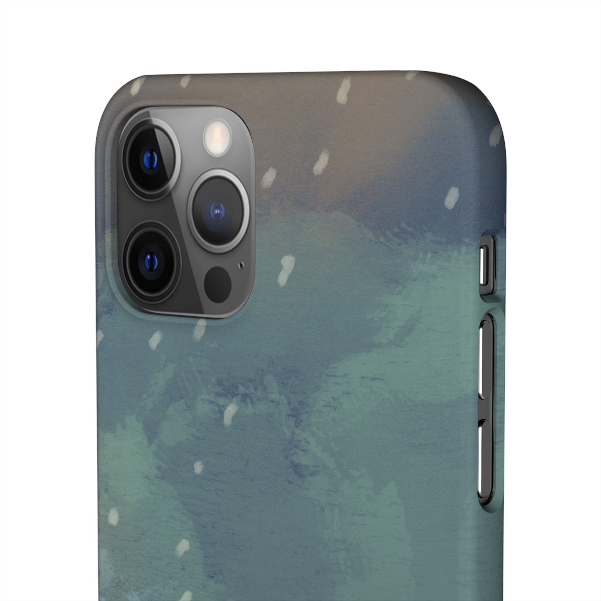 Artistic Rainfall Phone Case – Woman with Umbrella Design