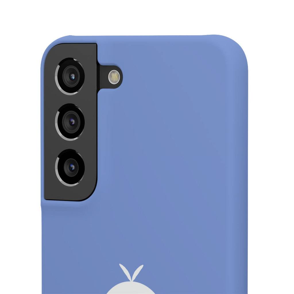 Cute Goose Phone Case – Blue Snap Phone Cover with Whimsical Bird Design