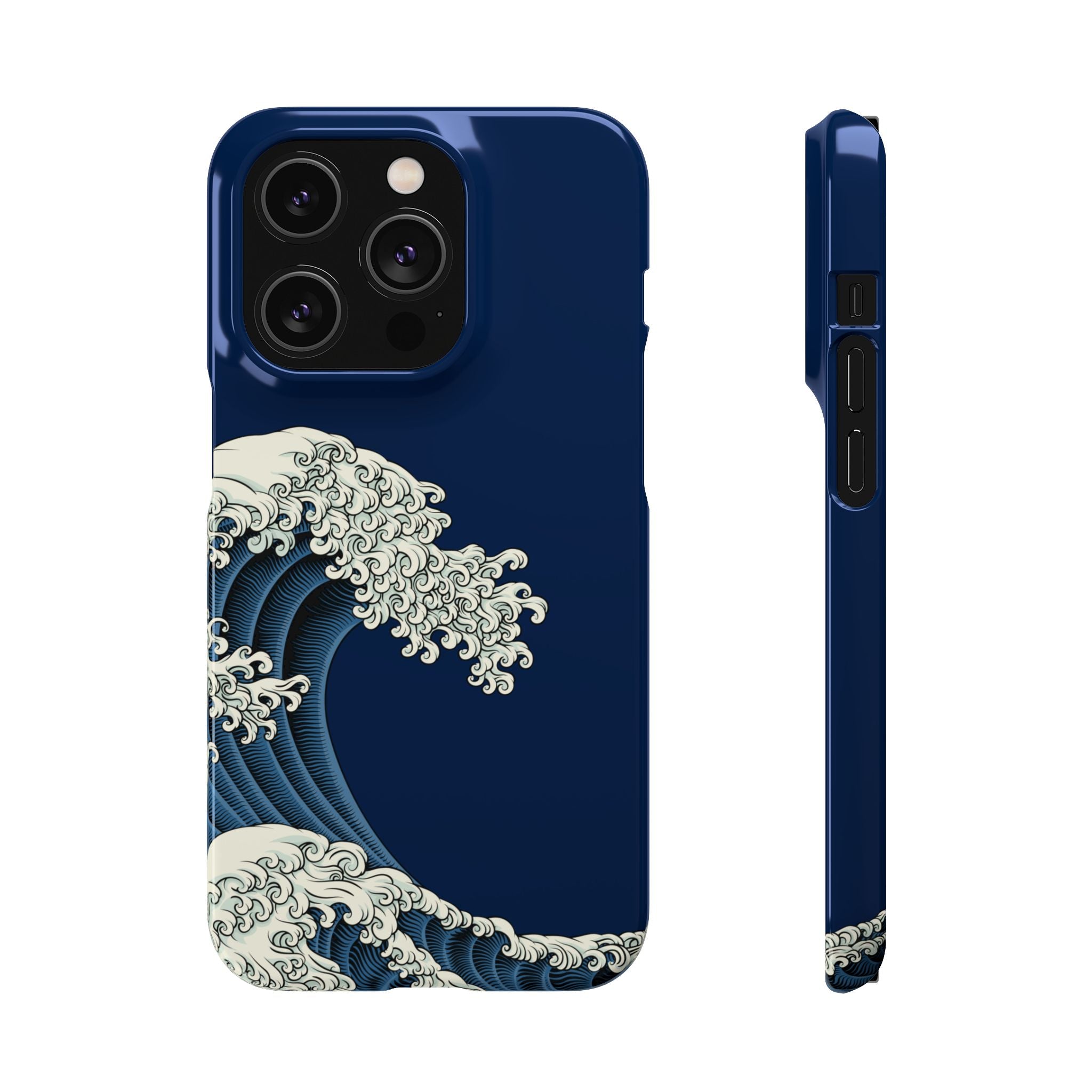 Phone Case — 'Go with the Flow' Wave Design