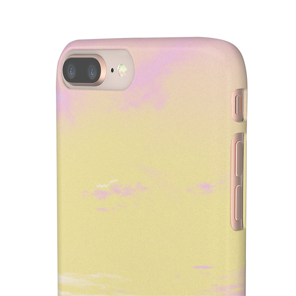 Pastel Lavender Field Phone Case — Sunset Sky Snap Case