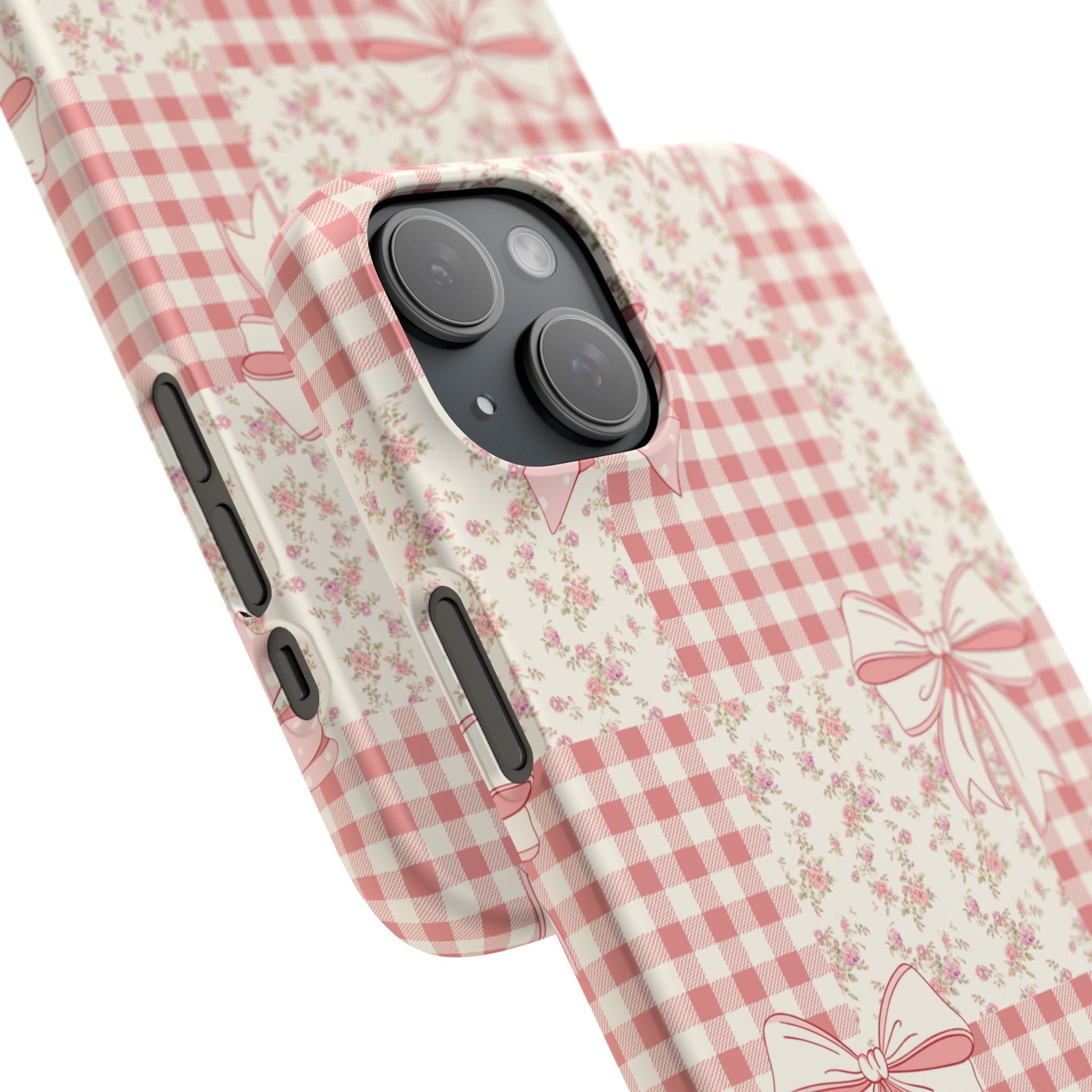 Pink Bow Patchwork Case