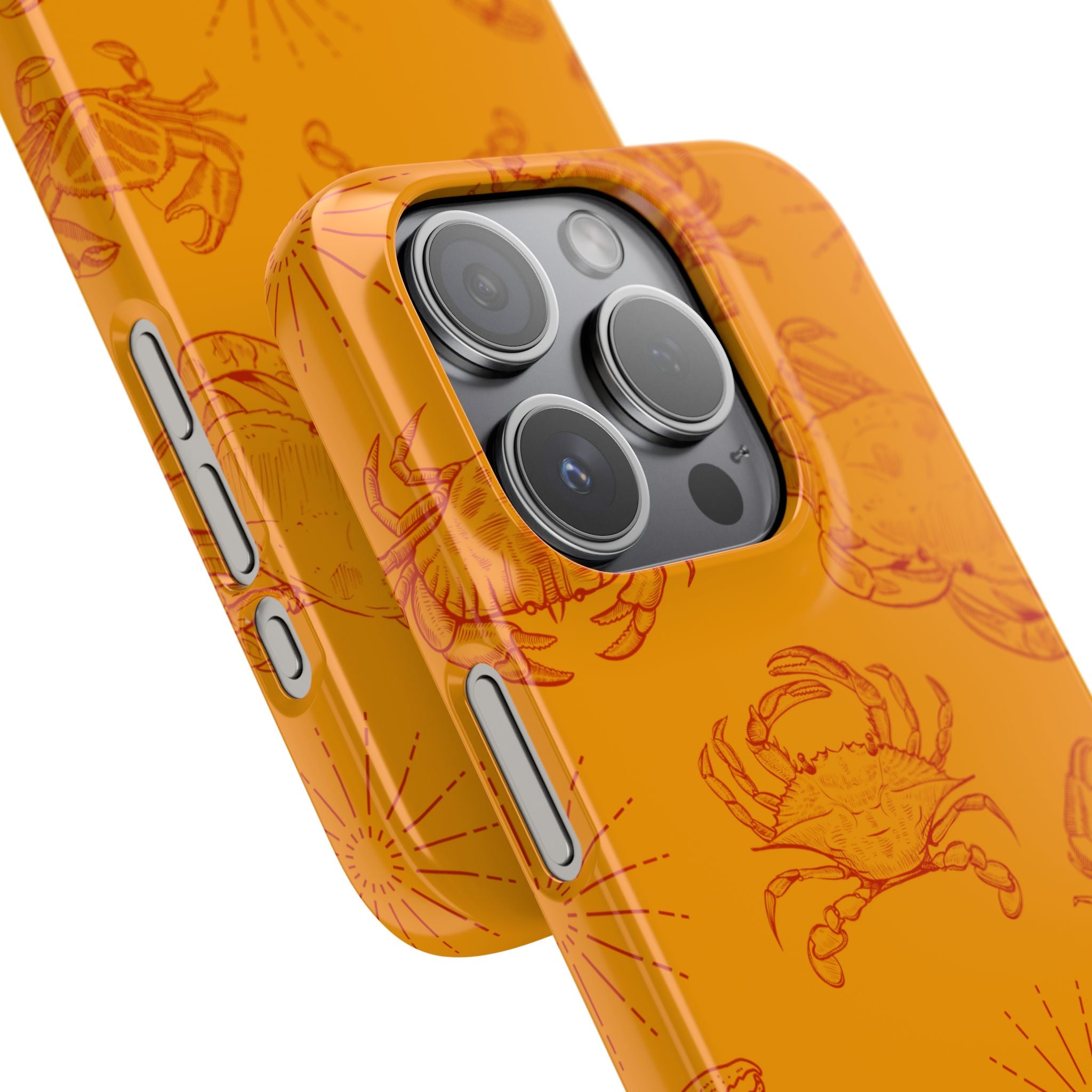 Crab Pattern Snap Case – Orange Coastal Phone Cover